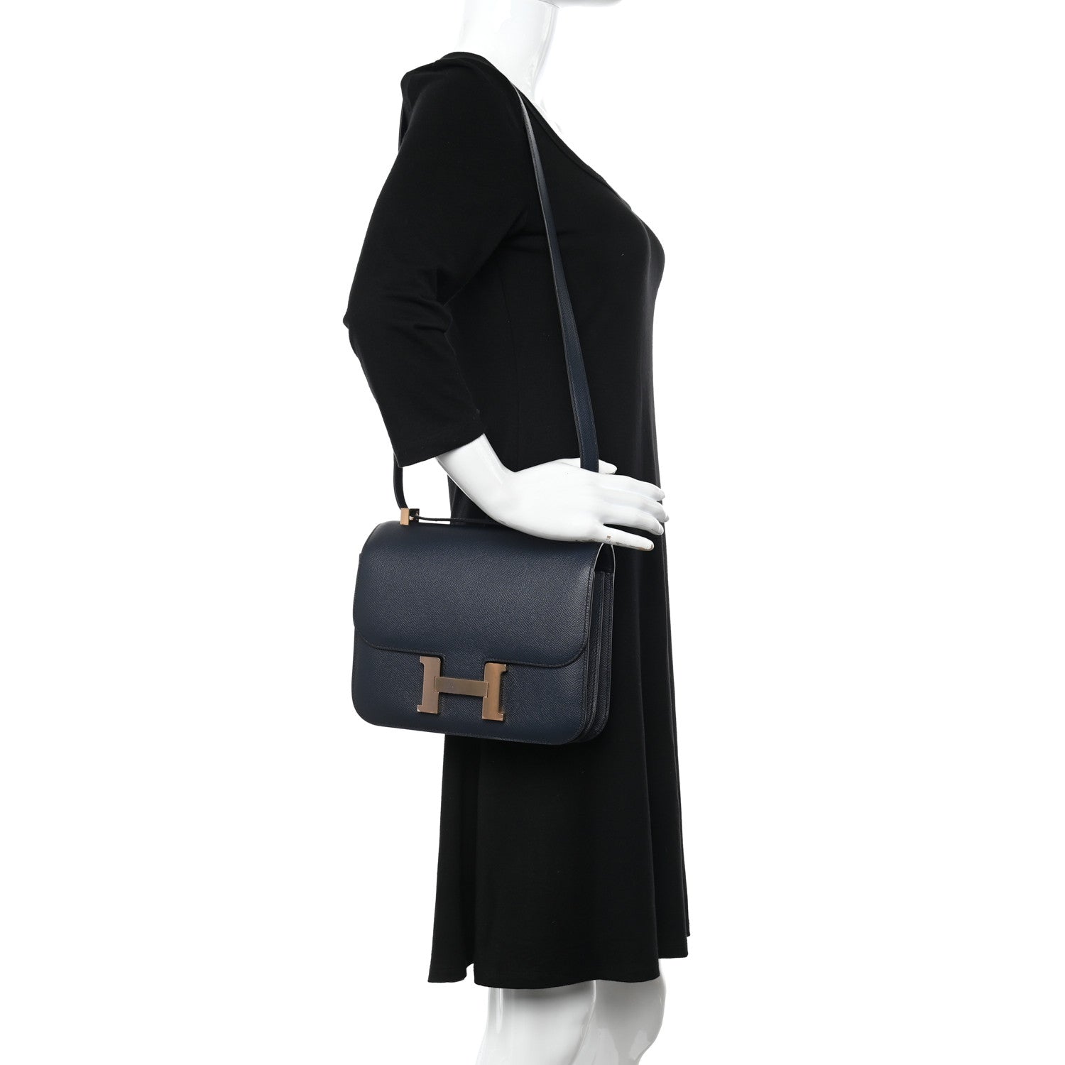 Hermes Epsom Constance 24 Bleu Indigo 2 of 11