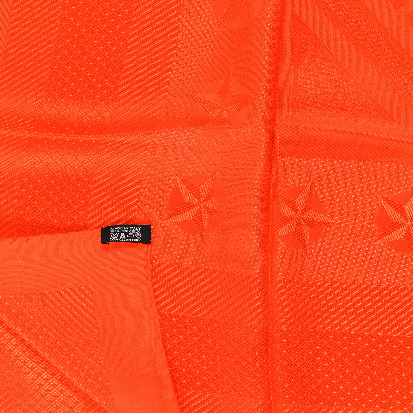 Silk Sellier Scarf 90 Orange