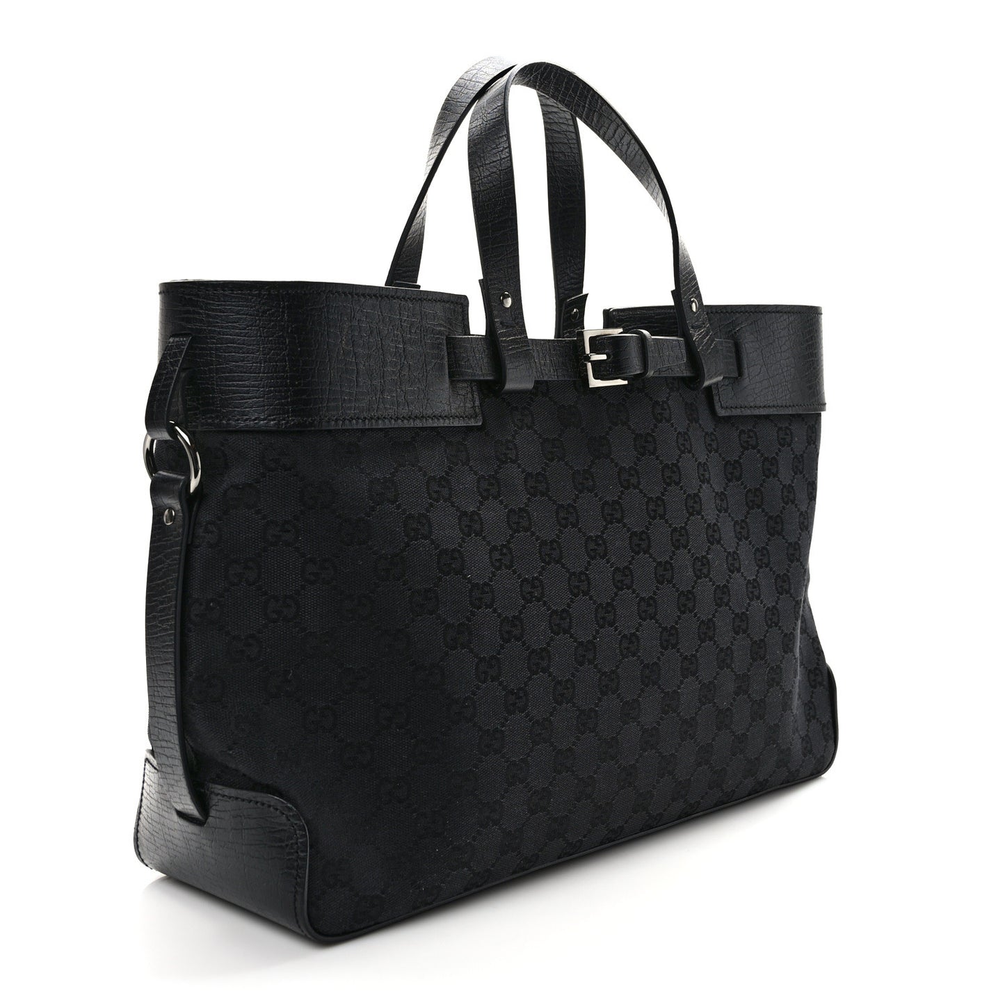 Monogram Large Tote Black