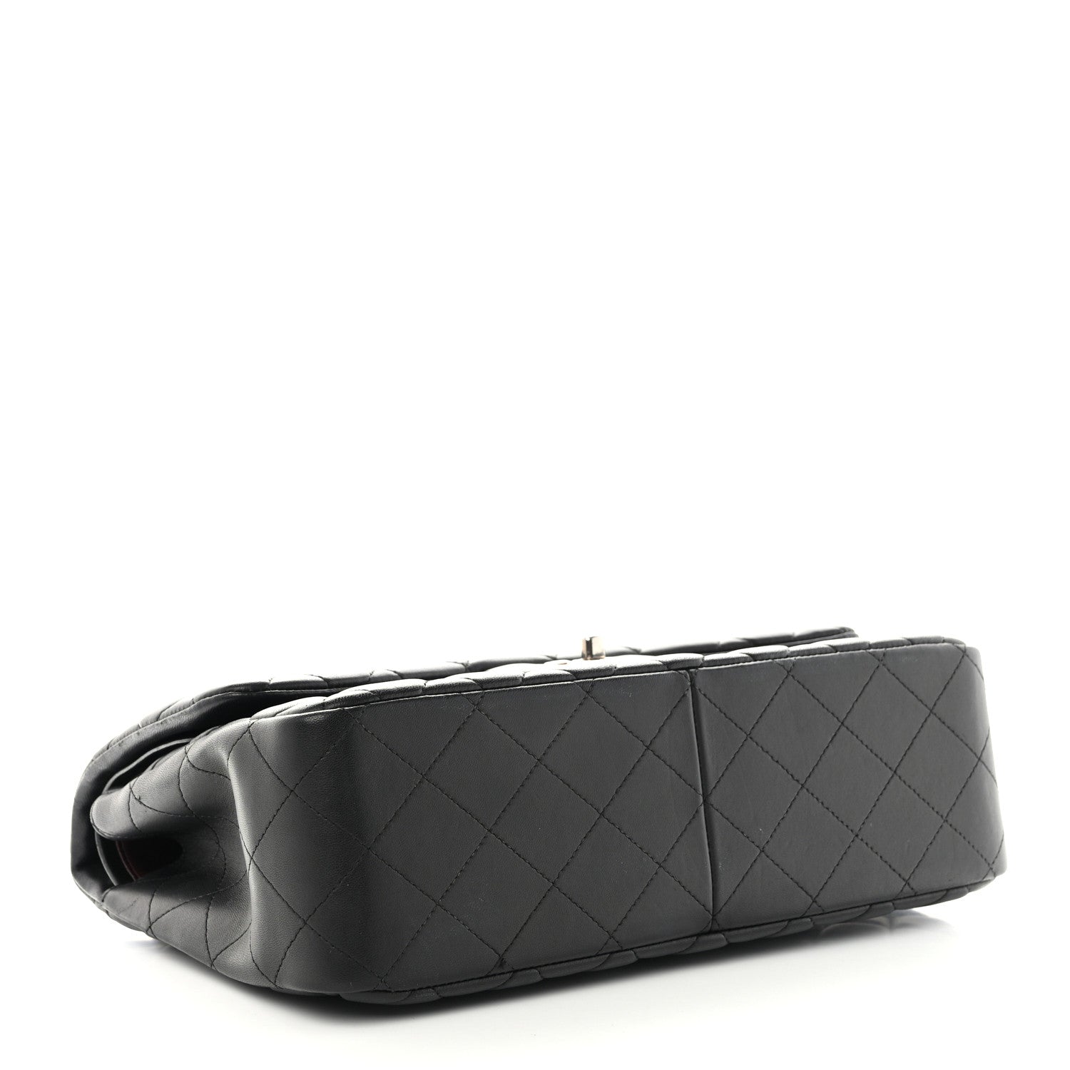 Chanel Lambskin Quilted Jumbo Double Flap Black 4 of 11