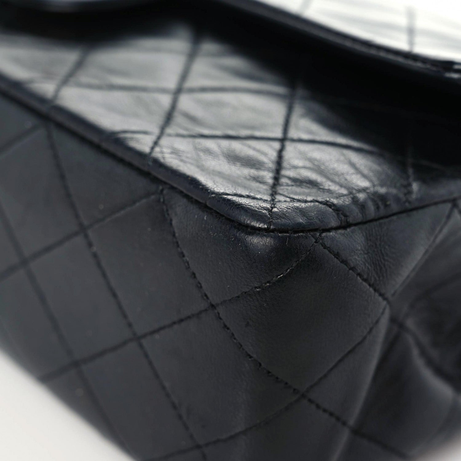 Chanel Lambskin Quilted Medium Double Flap Black 6 of 20