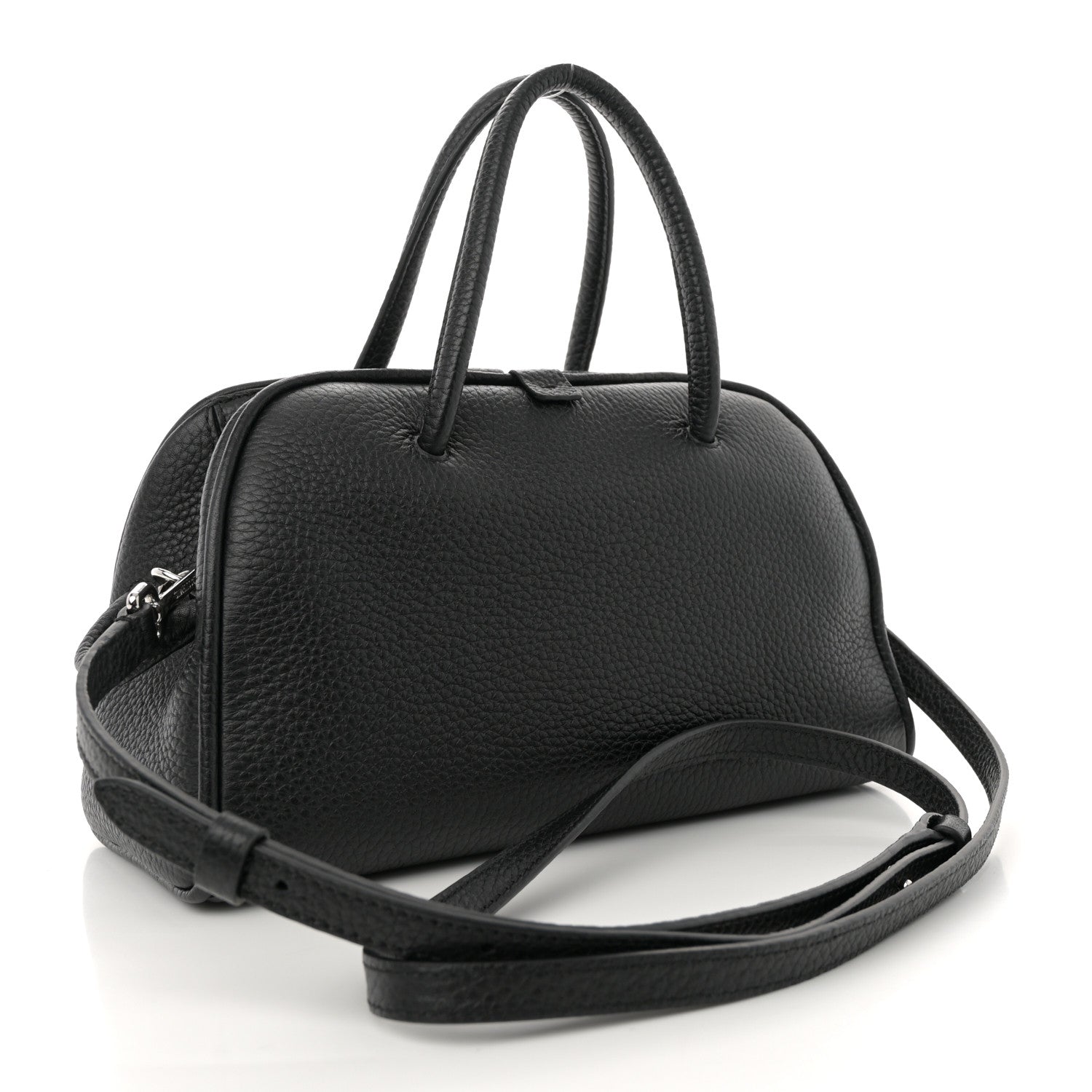 Jacquemus Grained Calfskin Le Petit Turismo Black 3 of 9