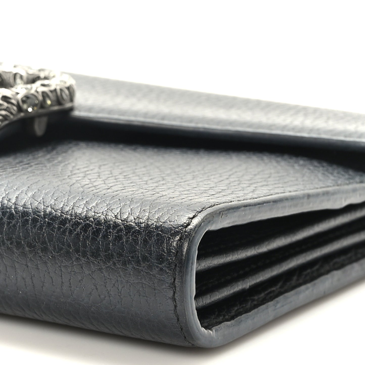 Calfskin Mini Dionysus Chain Wallet Black