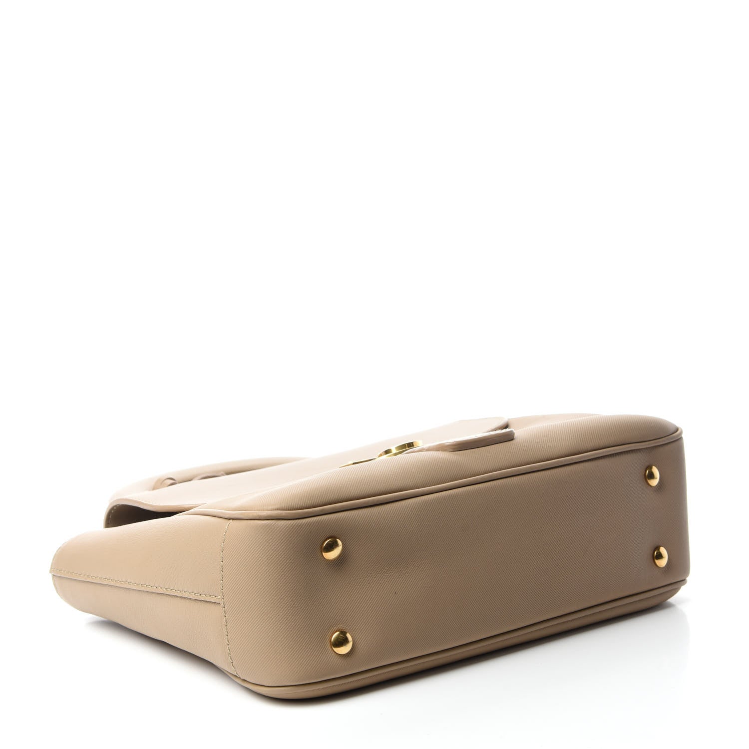 Burberry Trench Calfskin Medium DK88 Top Handle Bag Honey 4 of 12