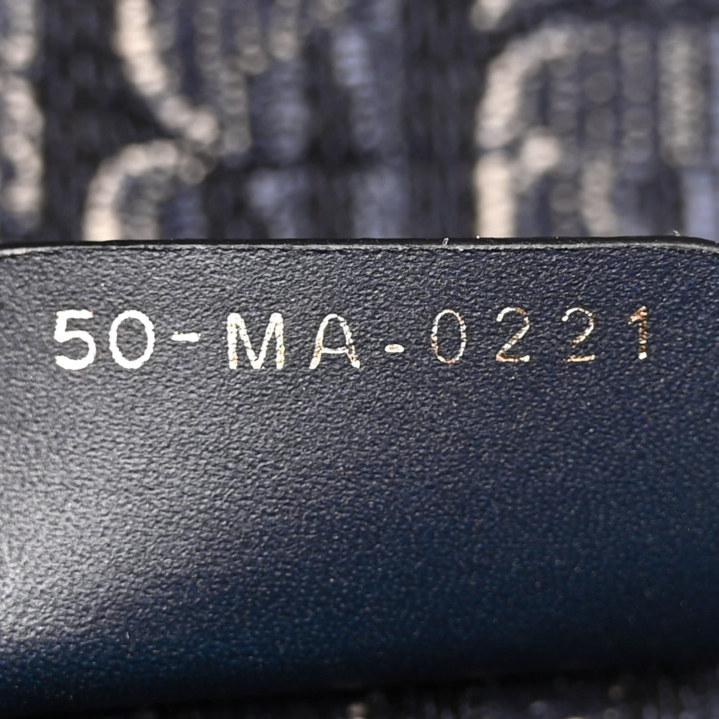 Velvet Oblique Saddle Bag Blue