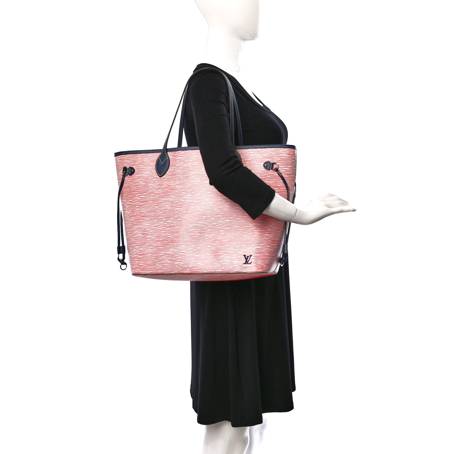 Epi Neverfull MM Denim Red