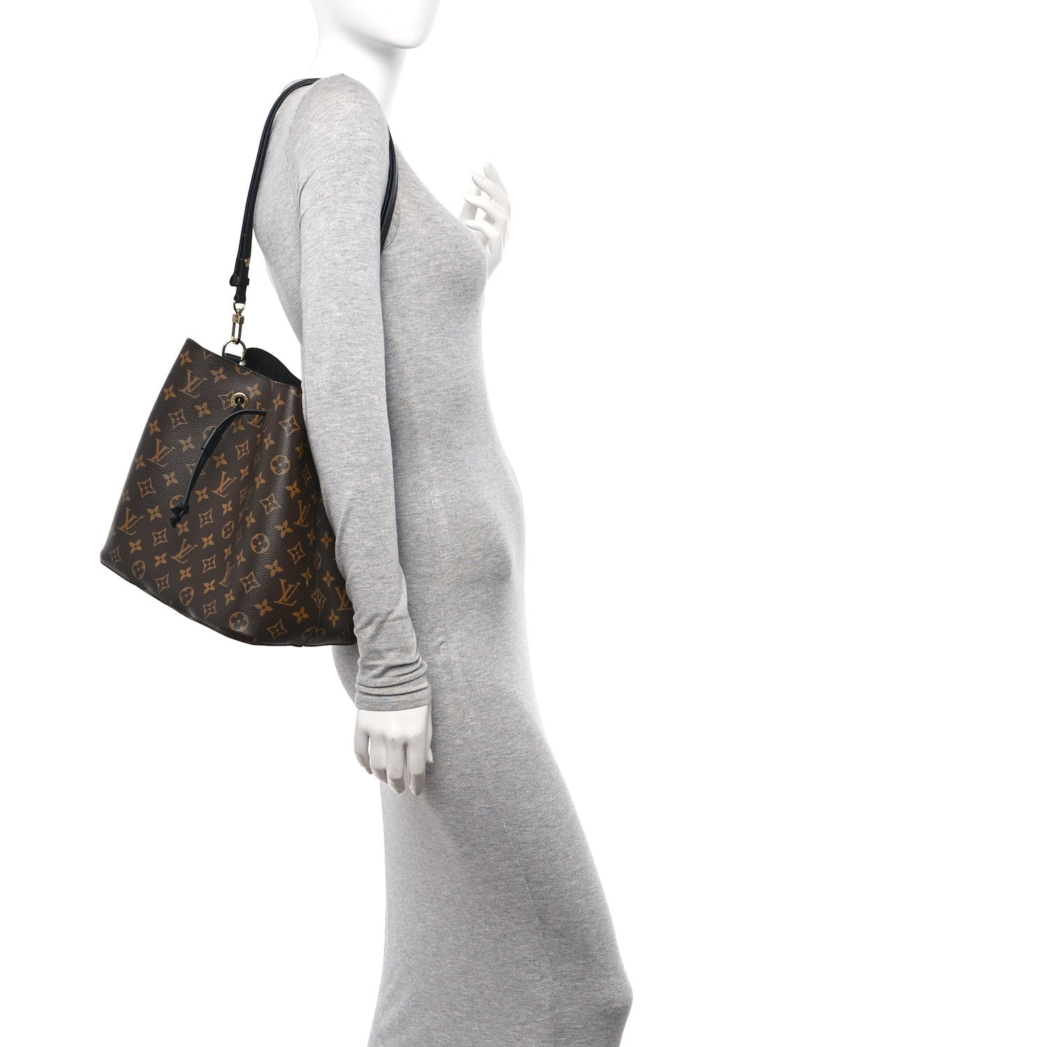 Louis Vuitton Monogram Neonoe MM Black 2 of 10