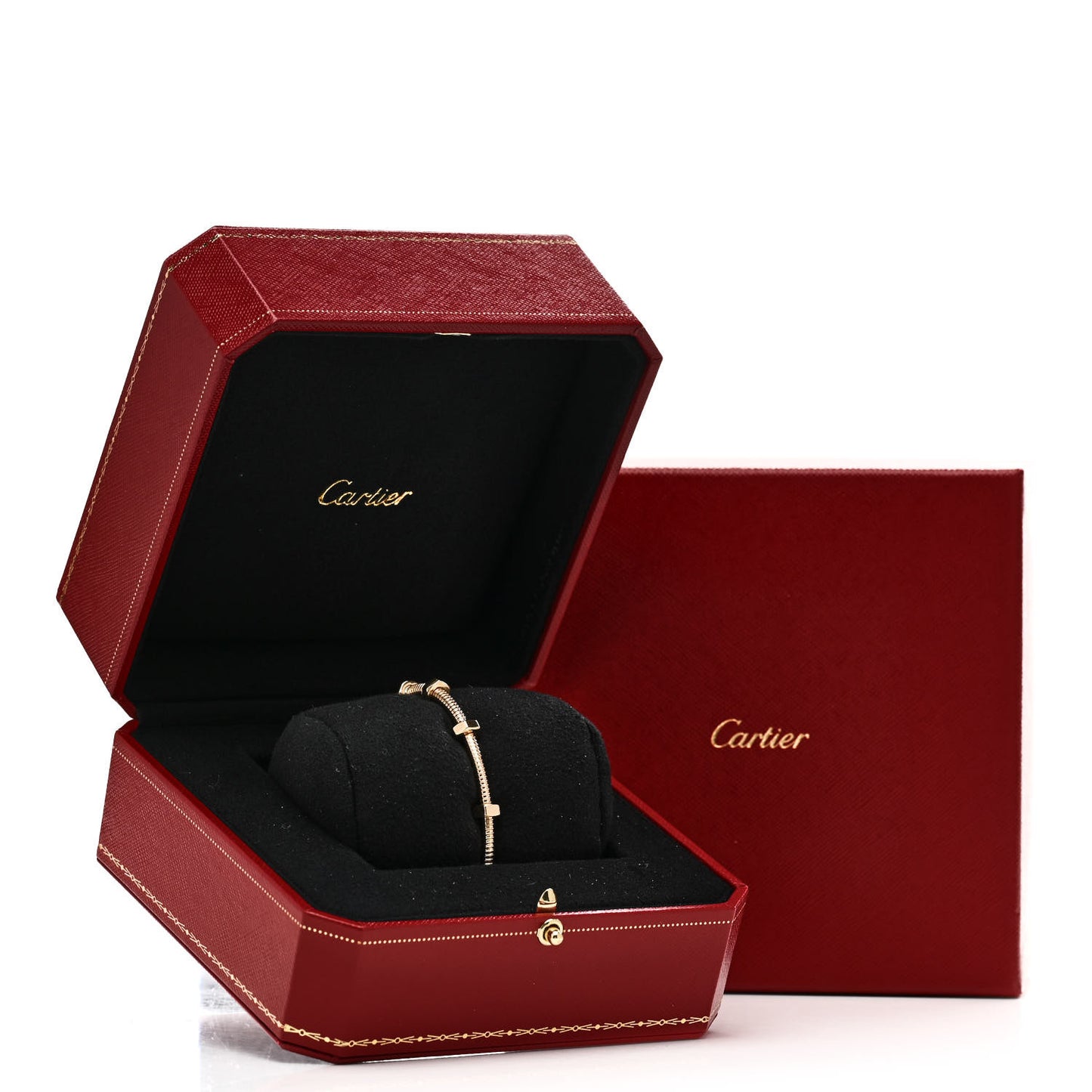 18K Yellow Gold Ecrou de Cartier Bracelet 16