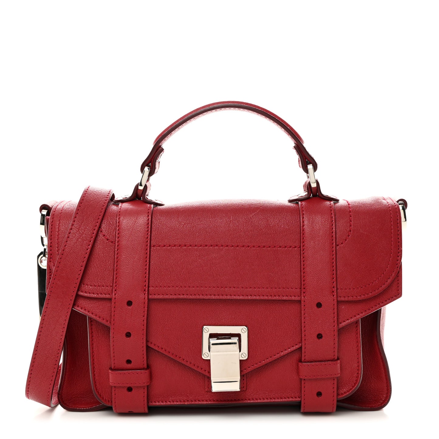 Lambskin Tiny PS1 Satchel Dark Red