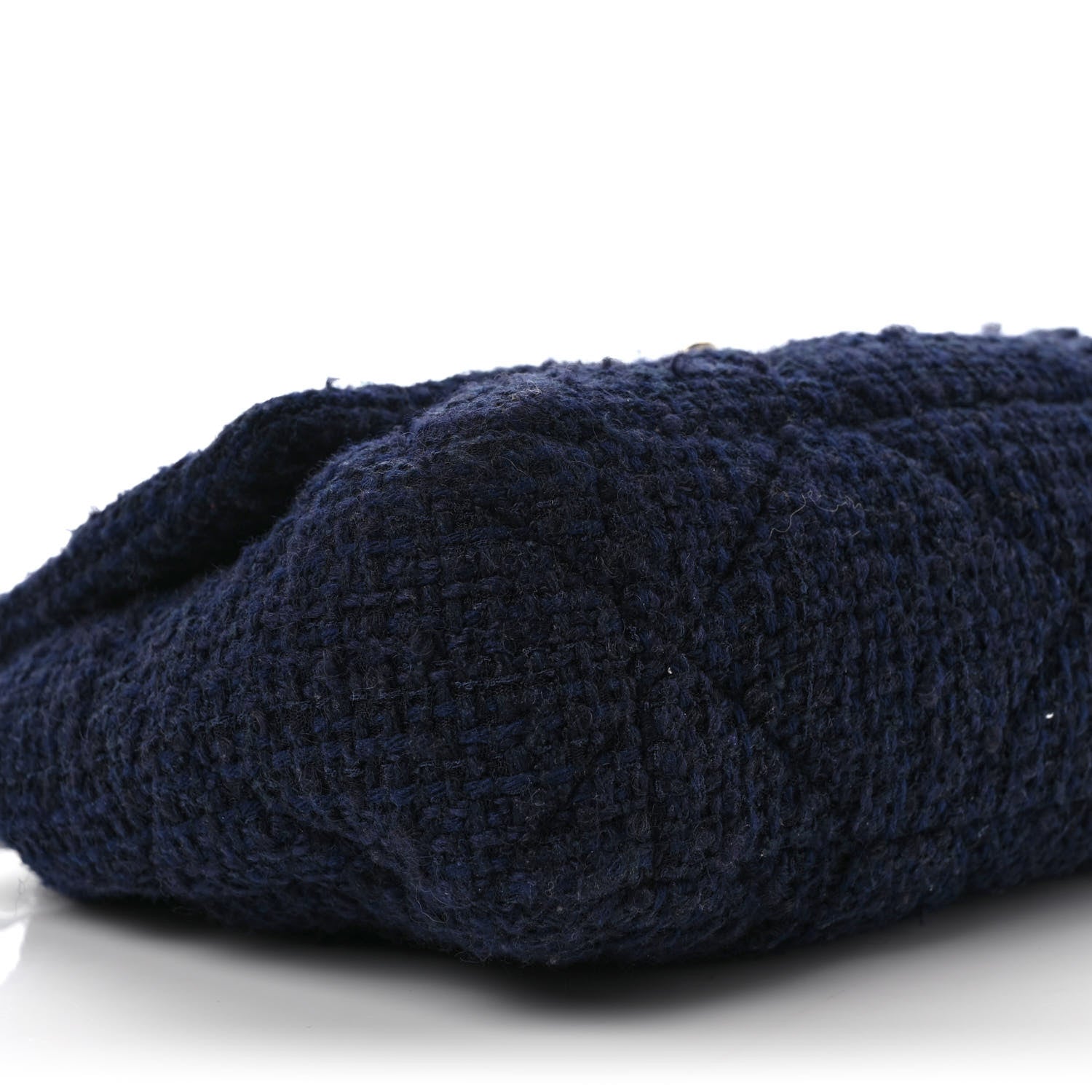 Chanel Tweed Quilted Large Chanel 19 Flap Navy Blue 5 of 8