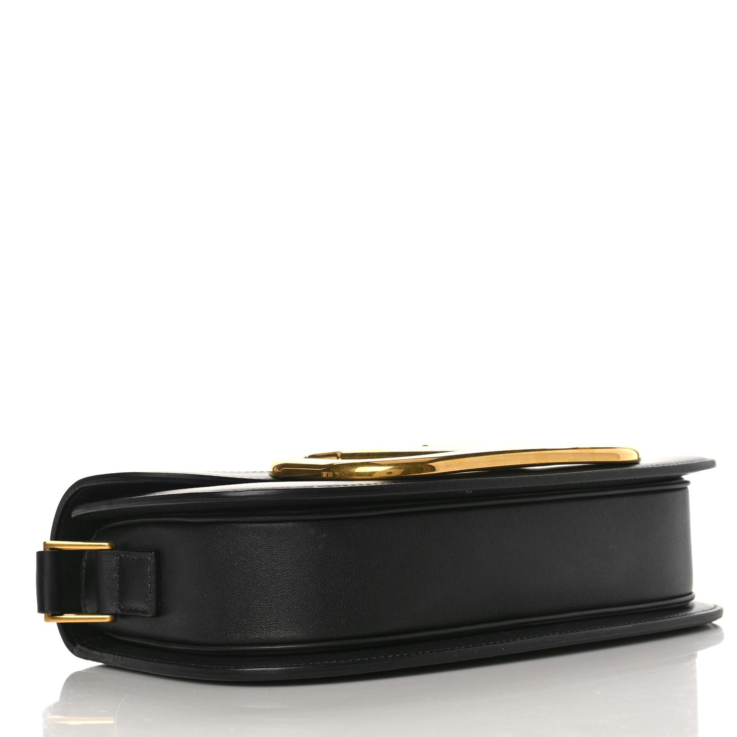 Smooth Calfskin Supervee Shoulder Bag Black