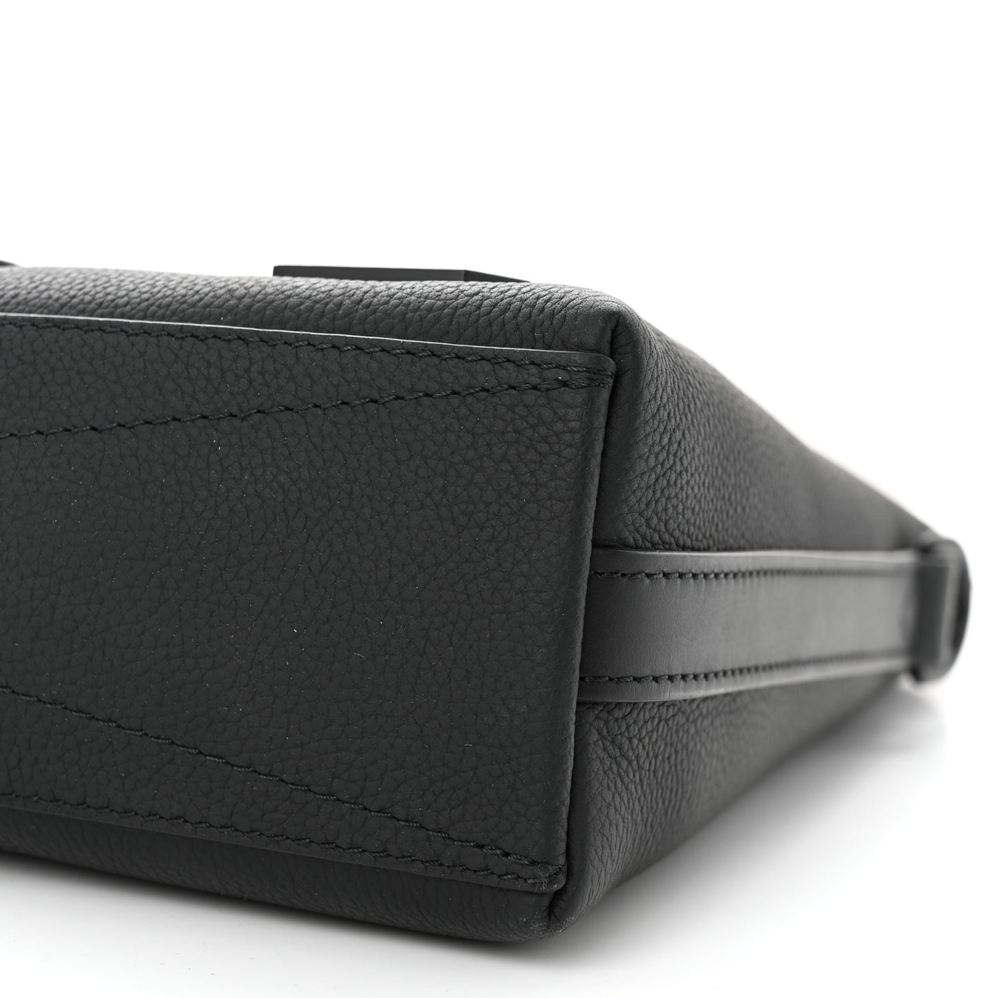 Calfskin Aerogram Takeoff Briefcase Black