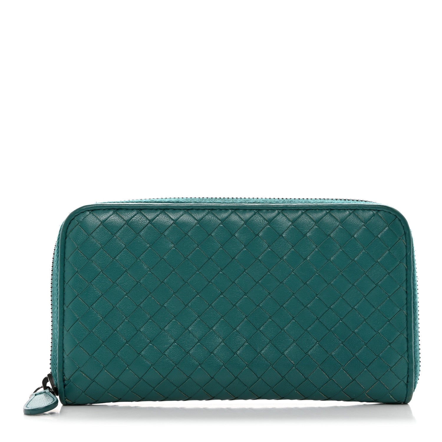 Bottega Veneta Nappa Intrecciato Zip Around Wallet Mallard 1 of 9