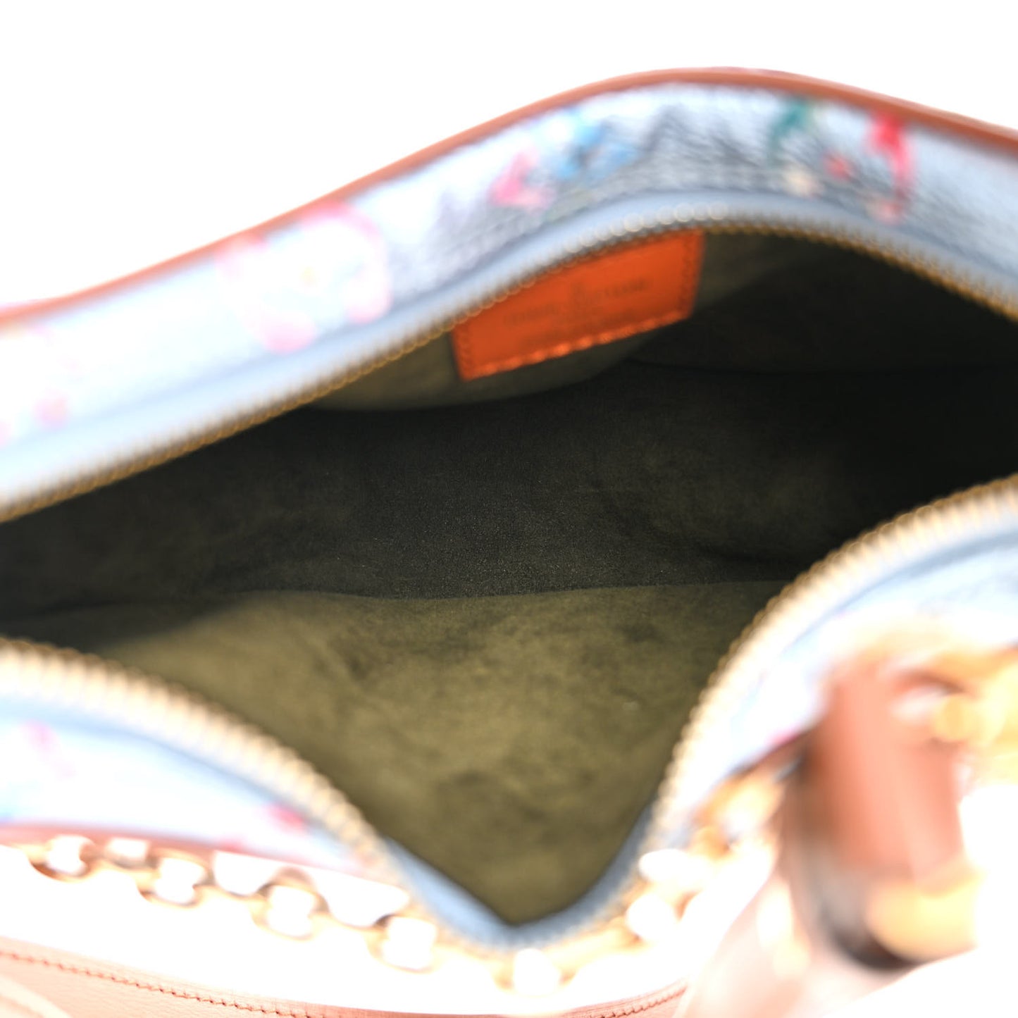 Metallic Monogram LV Garden Loop PM Blue