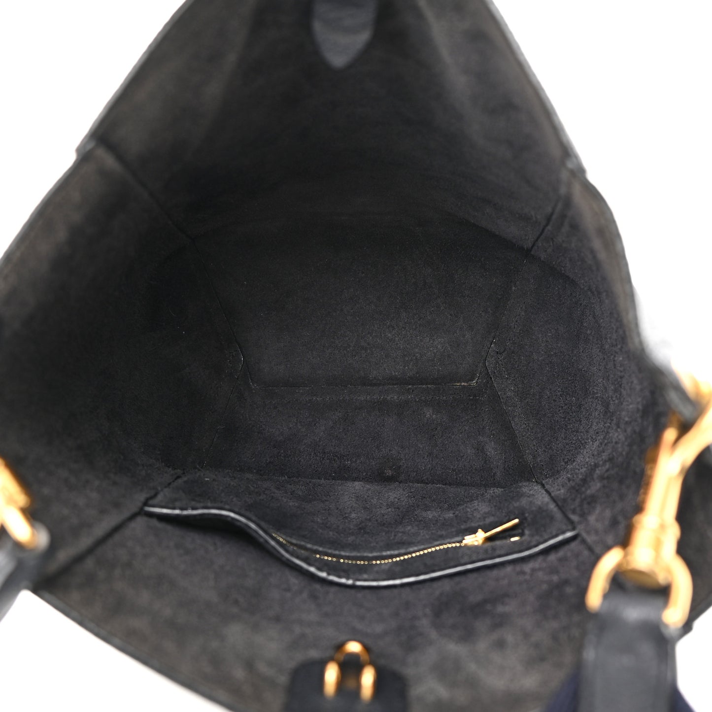 Soft Grained Calfskin Small Sangle Bucket Bag Navy