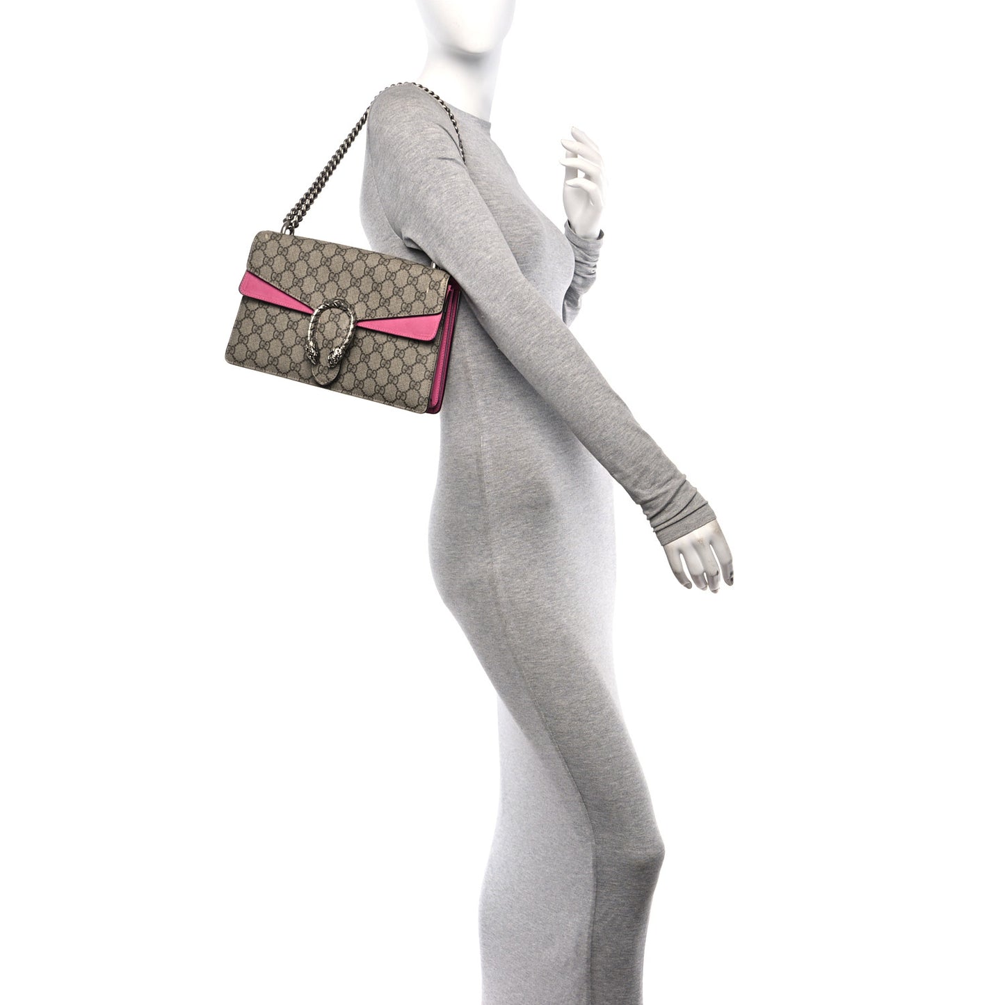 GG Supreme Monogram Small Dionysus Shoulder Bag Pink
