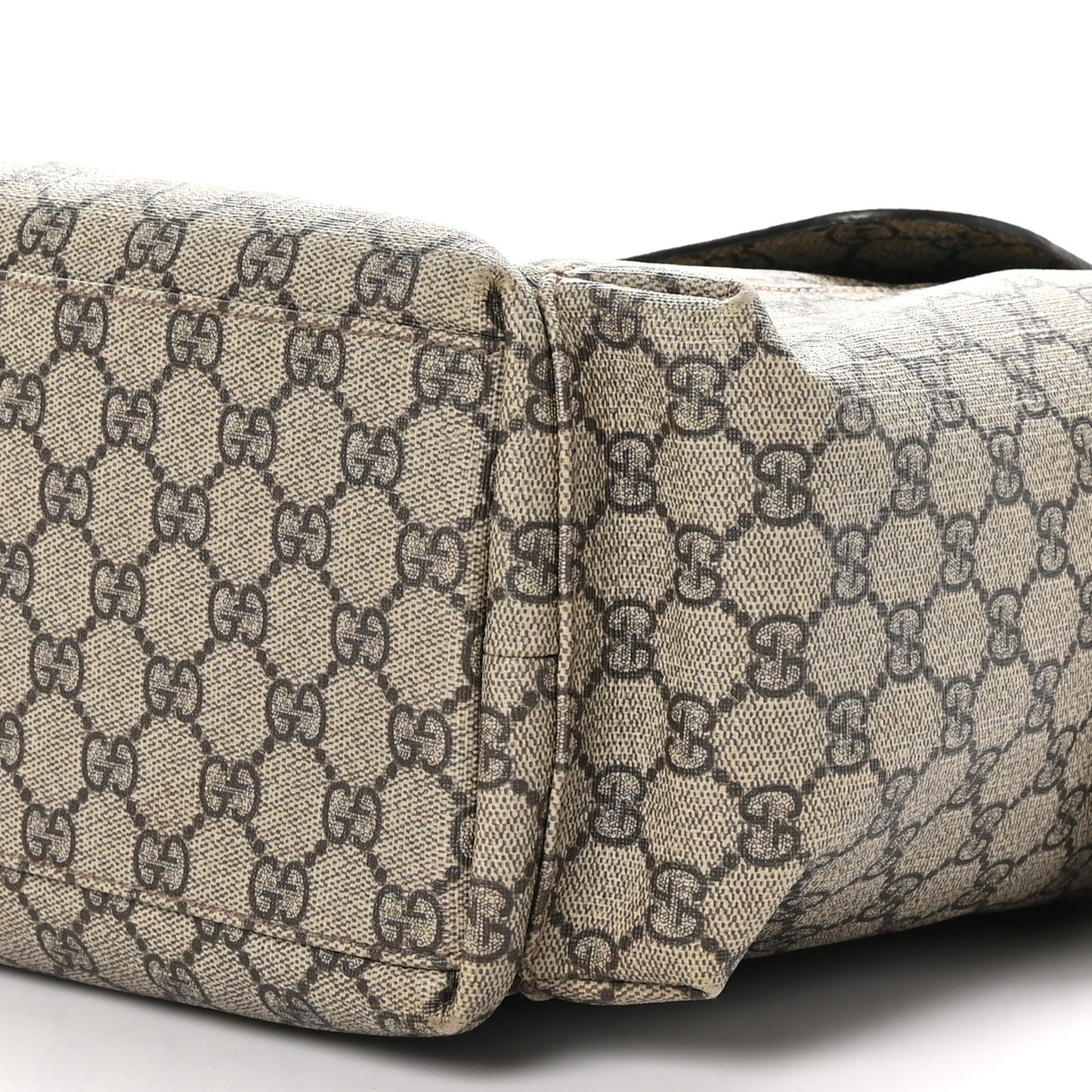 GG Plus Monogram Messenger Diaper Bag Dark Brown