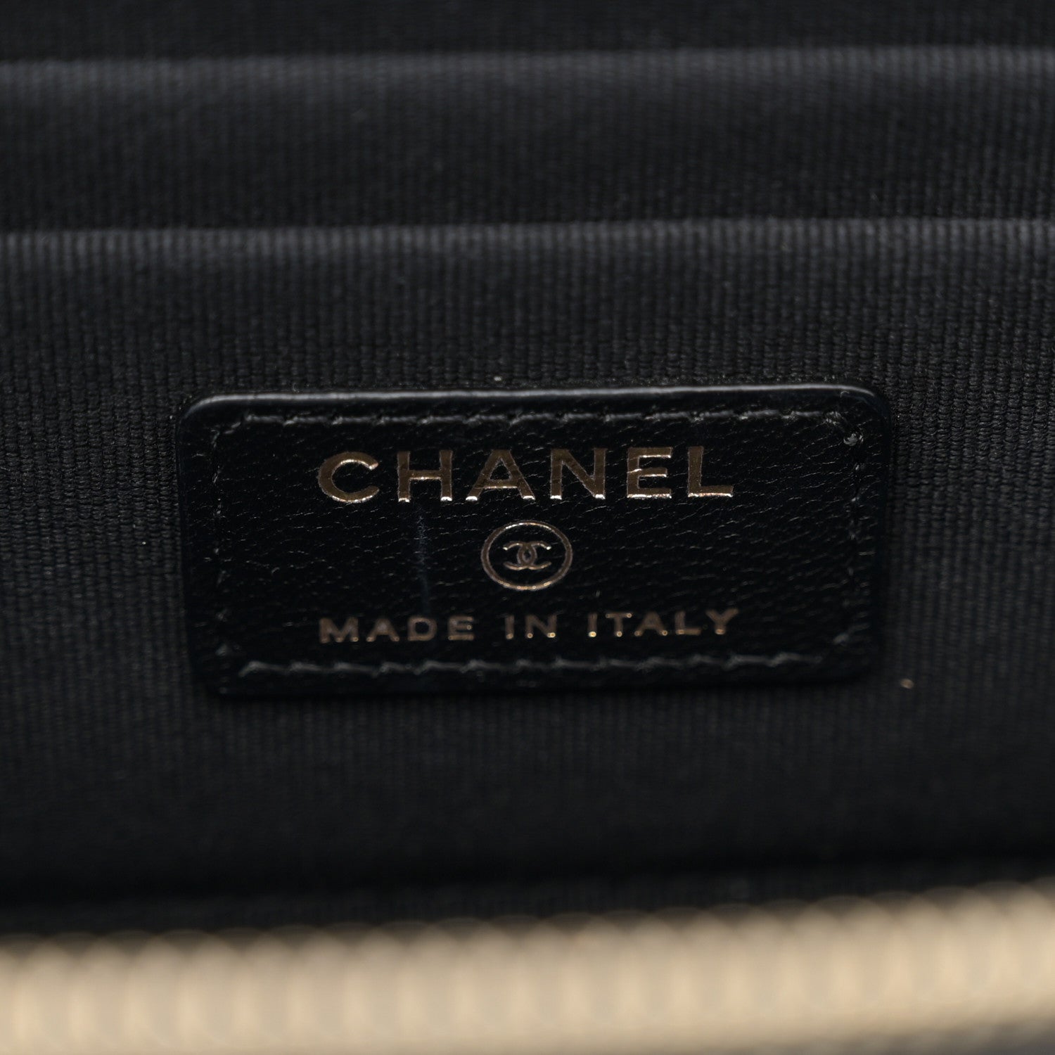 Chanel Lambskin Quilted Small Top Handle Vanity Case With Chain Black 6 of 14