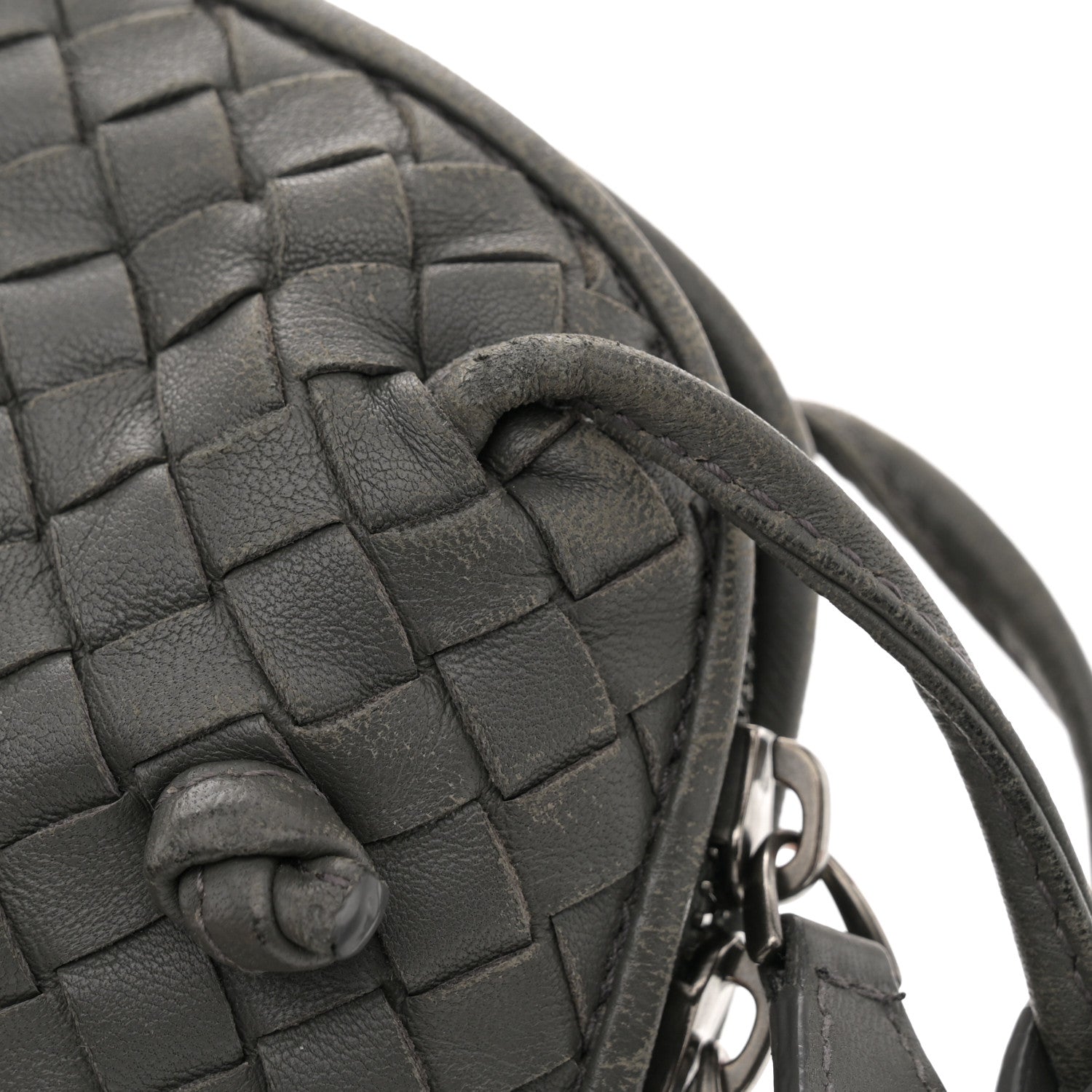 Bottega Veneta Nappa Intrecciato Nodini Crossbody Messenger New Light Grey 14 of 18