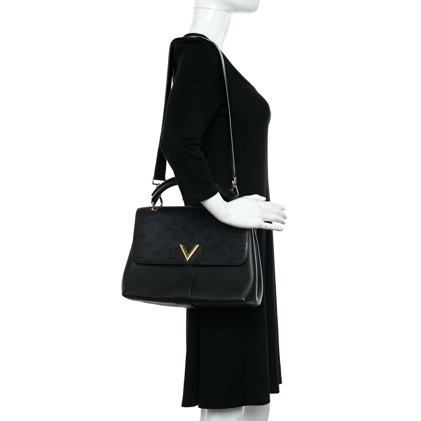 Calfskin Monogram Very One Handle Black