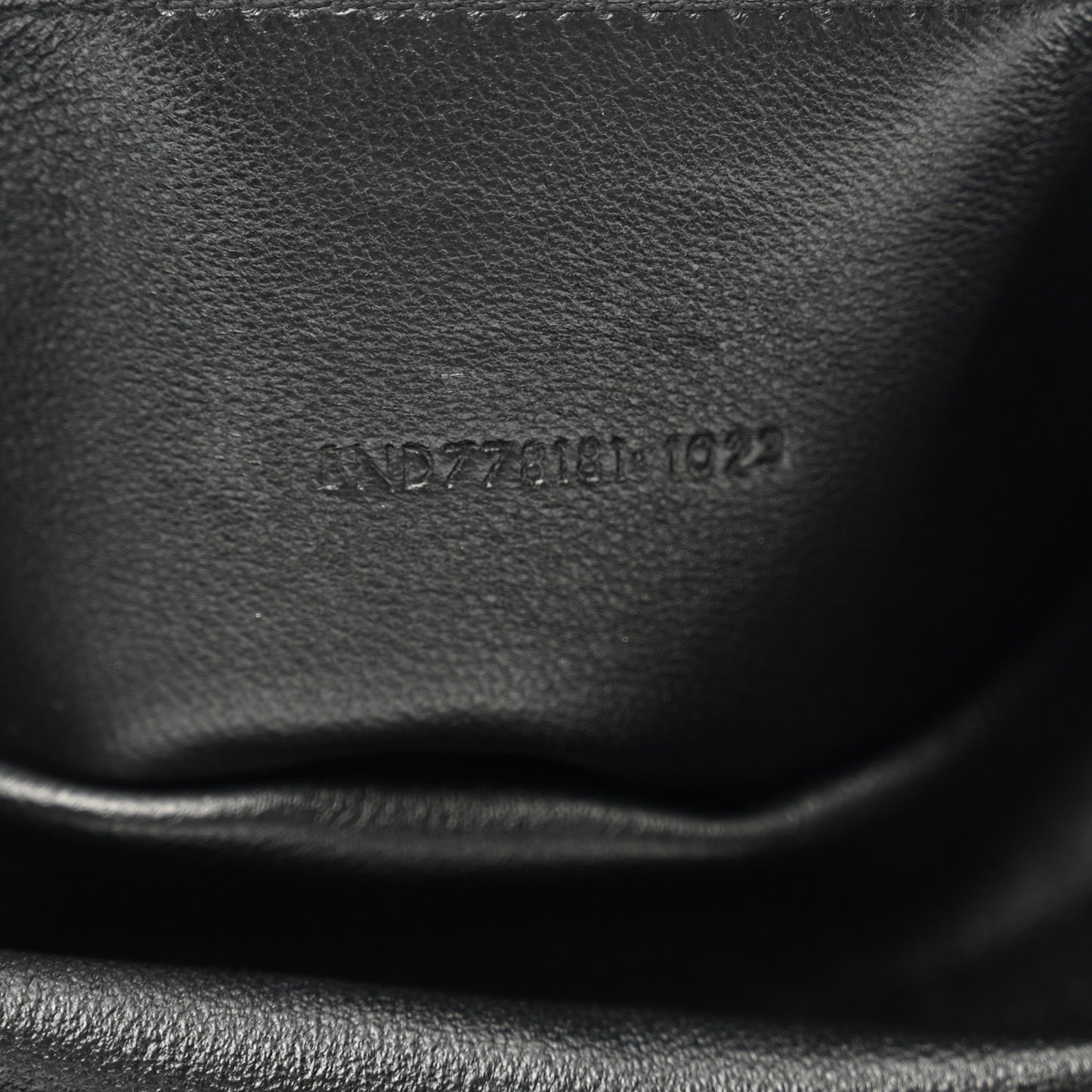 Grained Lambskin Small Cassandre Envelope Pouch Black