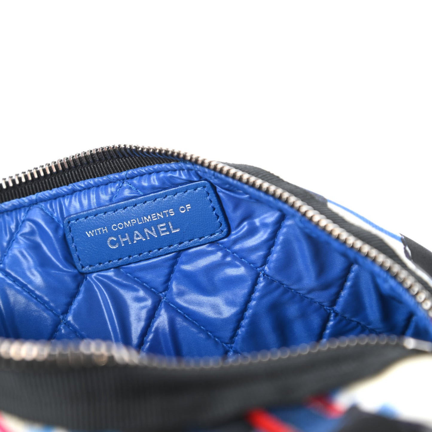 Canvas Airline Cosmetic Pouch Multicolor