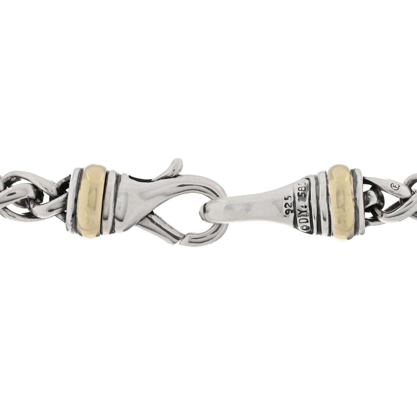 Sterling Silver 14K Yellow Gold Citrine Albion Pendant Wheat Chain Necklace