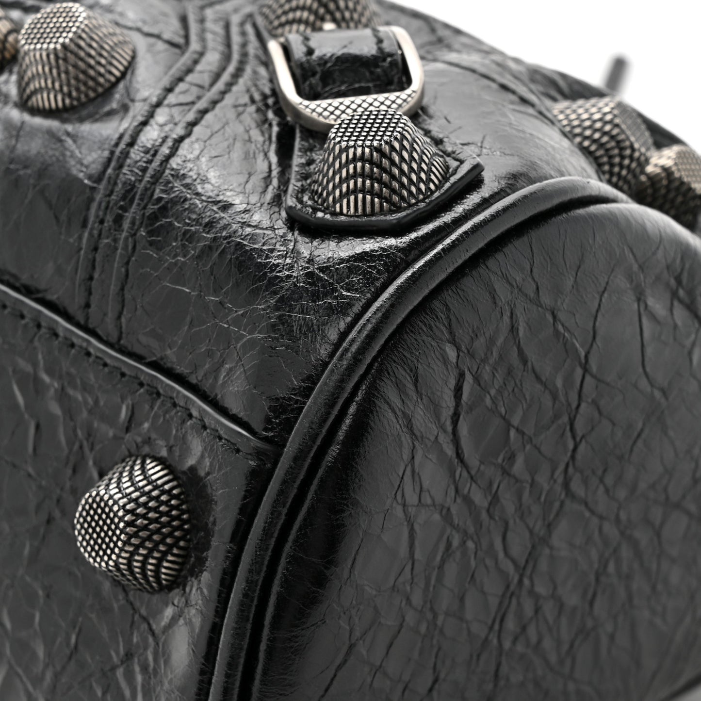 Agneau Arena Le Cagole Cylinder Bag Black
