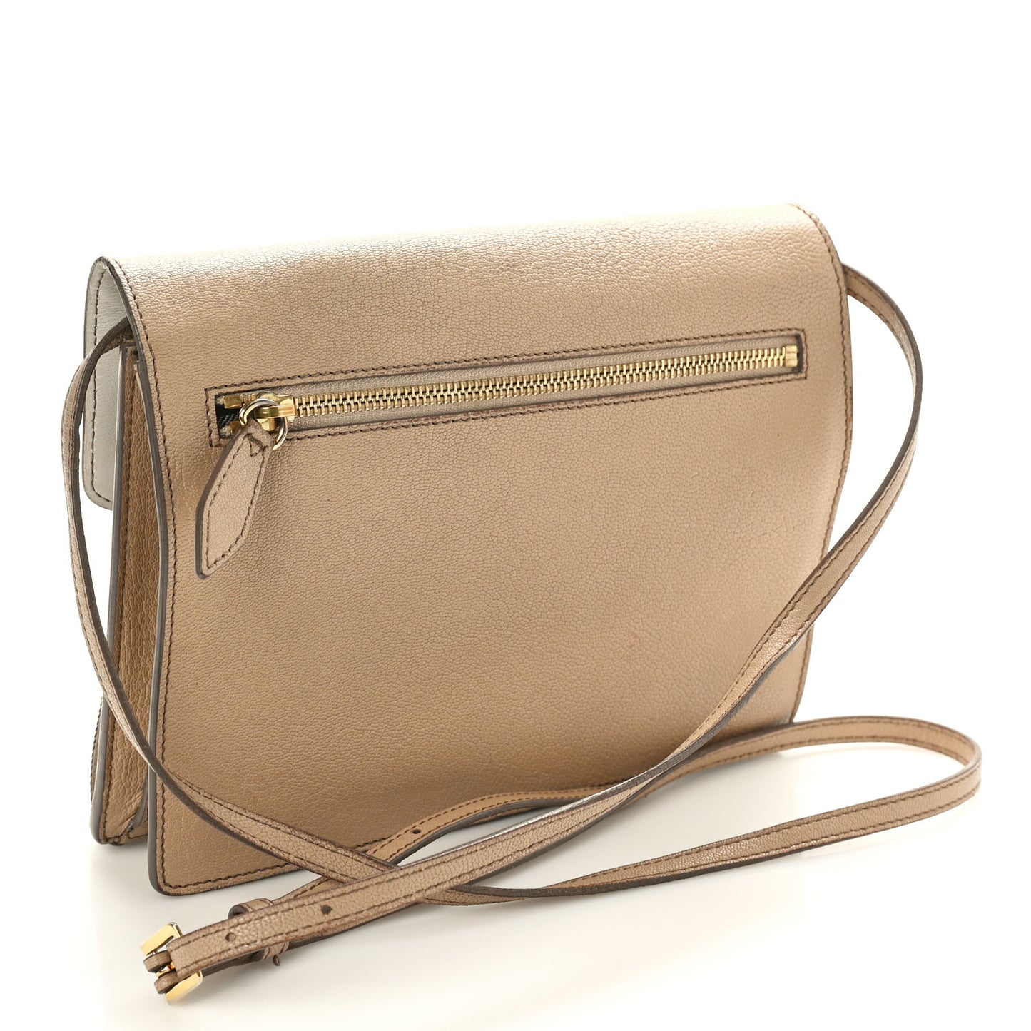Derby Calfskin House Check Small Macken Crossbody Bag Light Beige