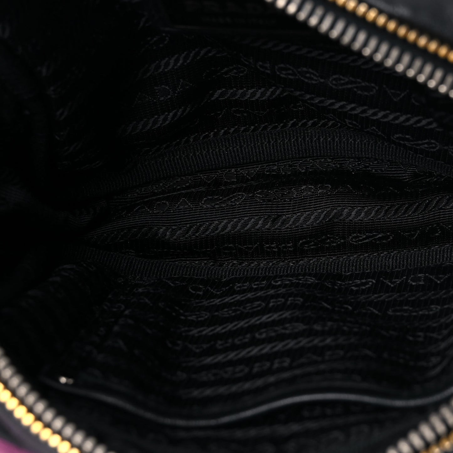 Nappa Zippers Bow Clutch Black Geranio