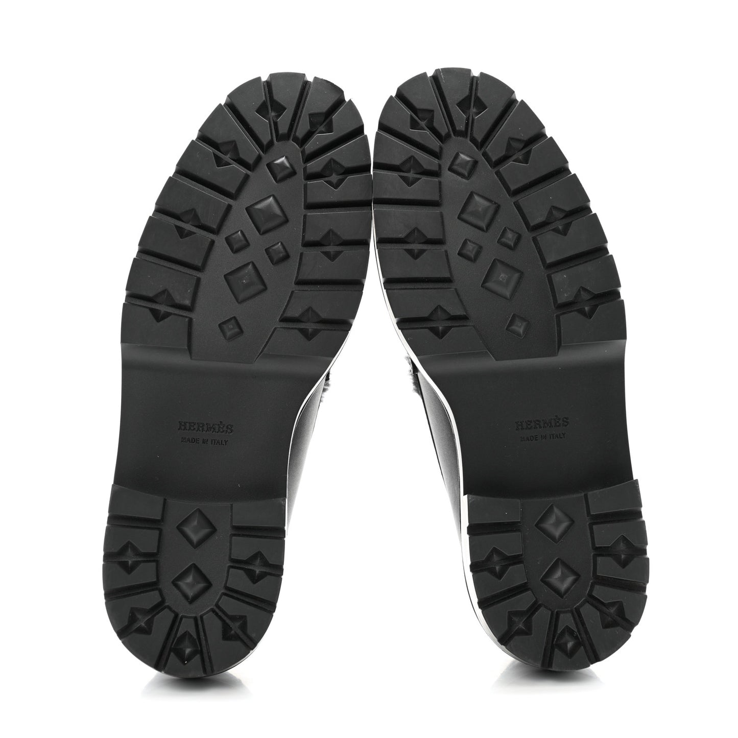 Calfskin Shearling Icone Loafers 37 Black