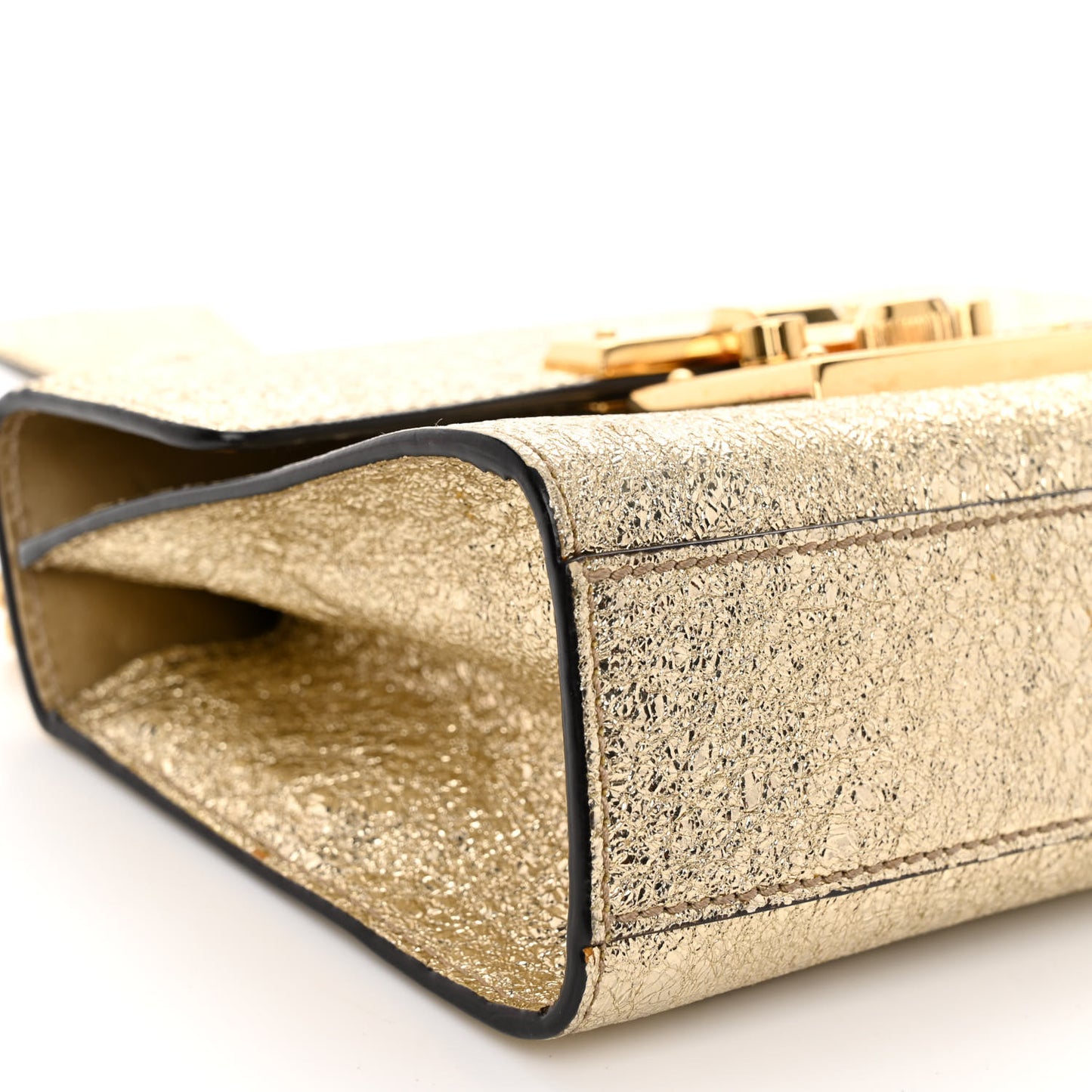 Galassia Small Padlock Shoulder Bag Platino