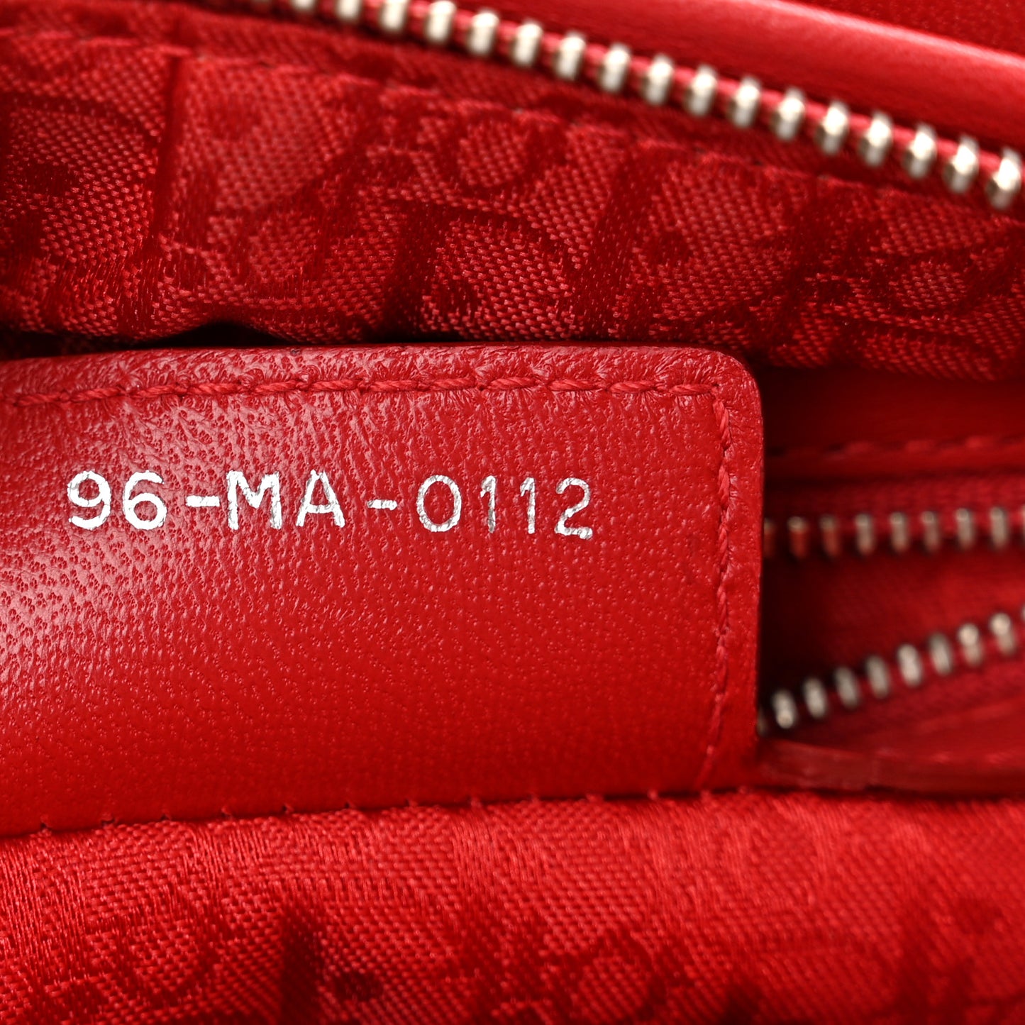 Lambskin Cannage Medium Lady Dior Red