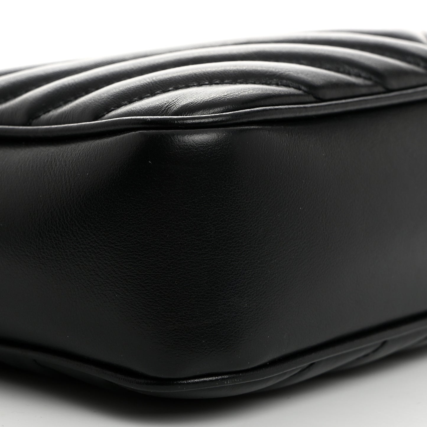 Calfskin Matelasse Monogram Lou Camera Bag Black