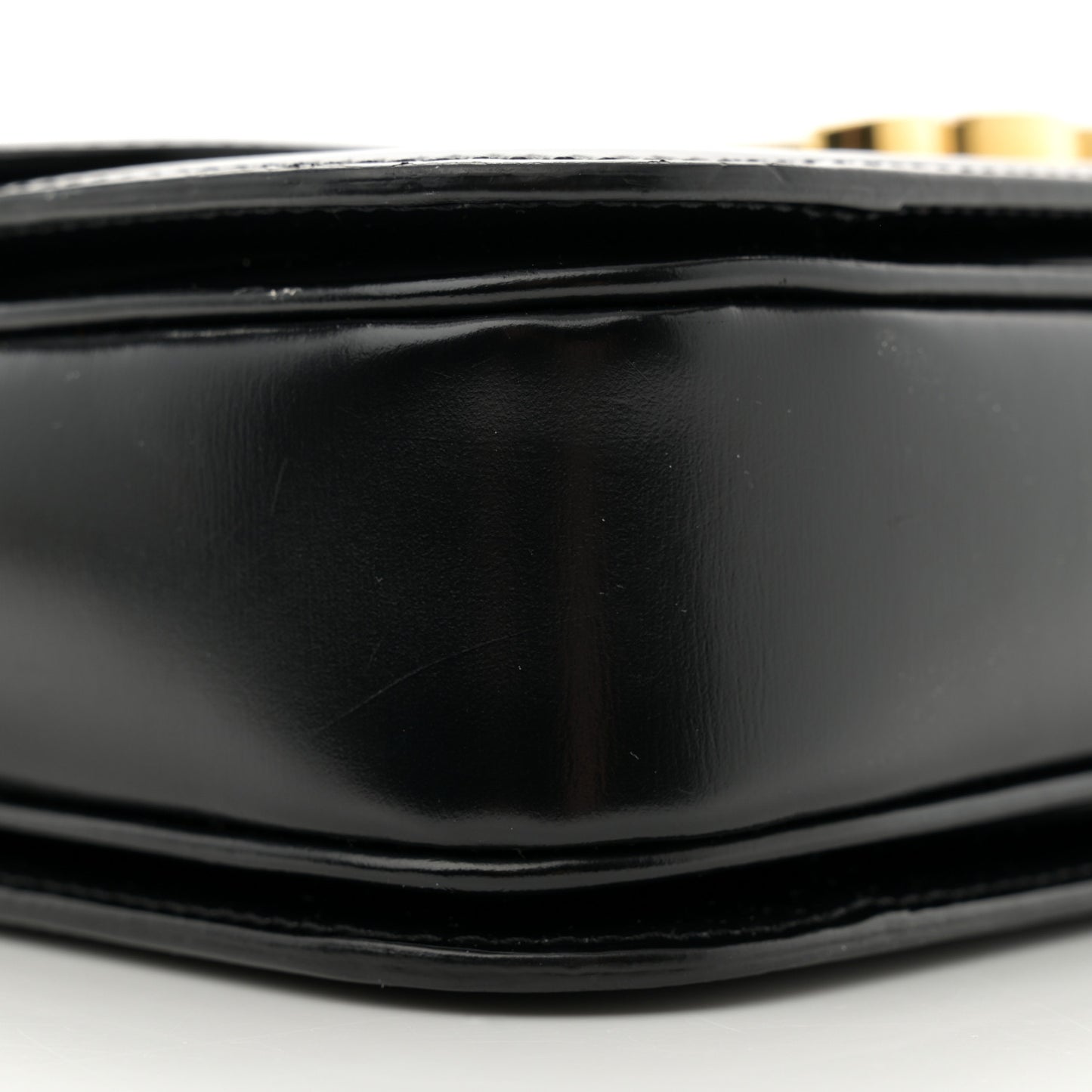 Shiny Calfskin Medium Triomphe Black