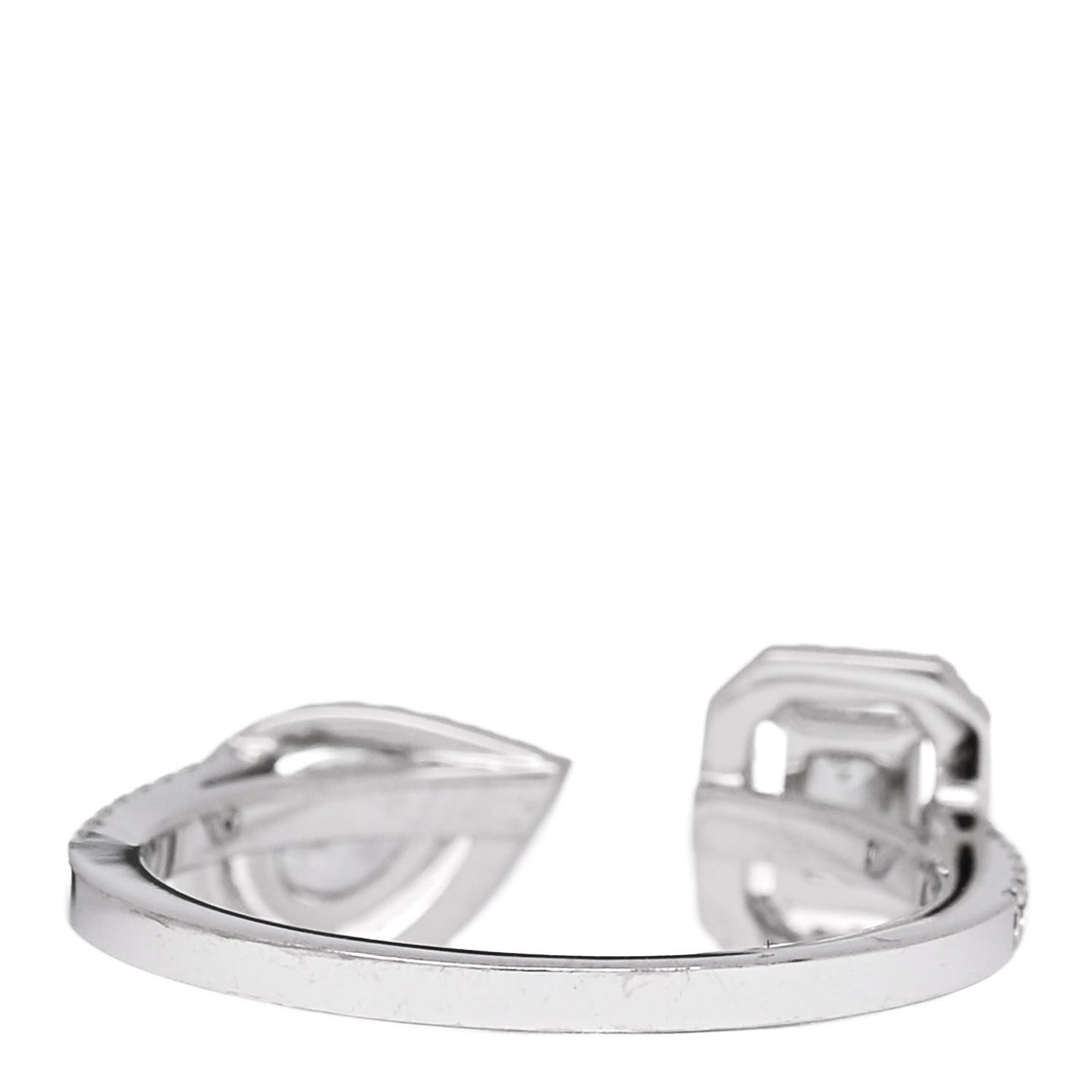 18K White Gold Diamond .70ct My Twin Moi & Toi Ring 53 6.25