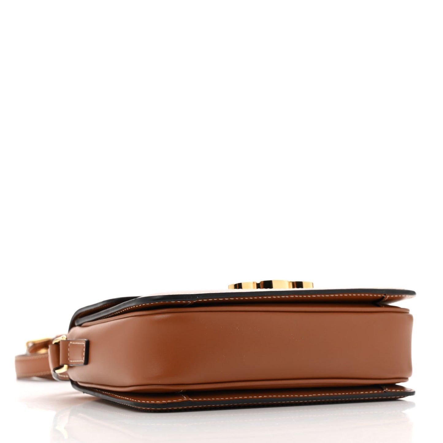 Canvas Calfskin Triomphe Medium Triomphe Bag Natural Tan
