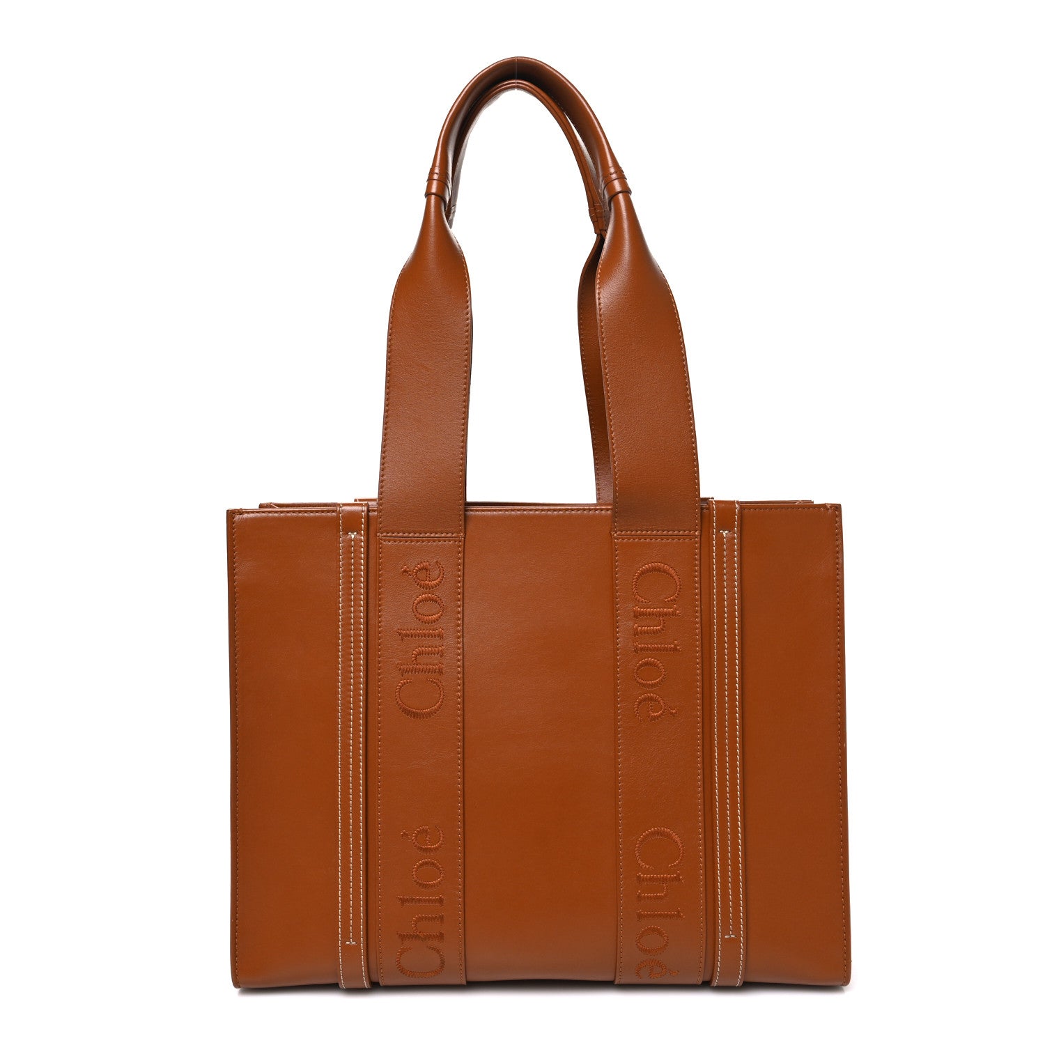 Chloe Calfskin Medium Woody Tote Caramel 1852996 – FASHIONPHILE