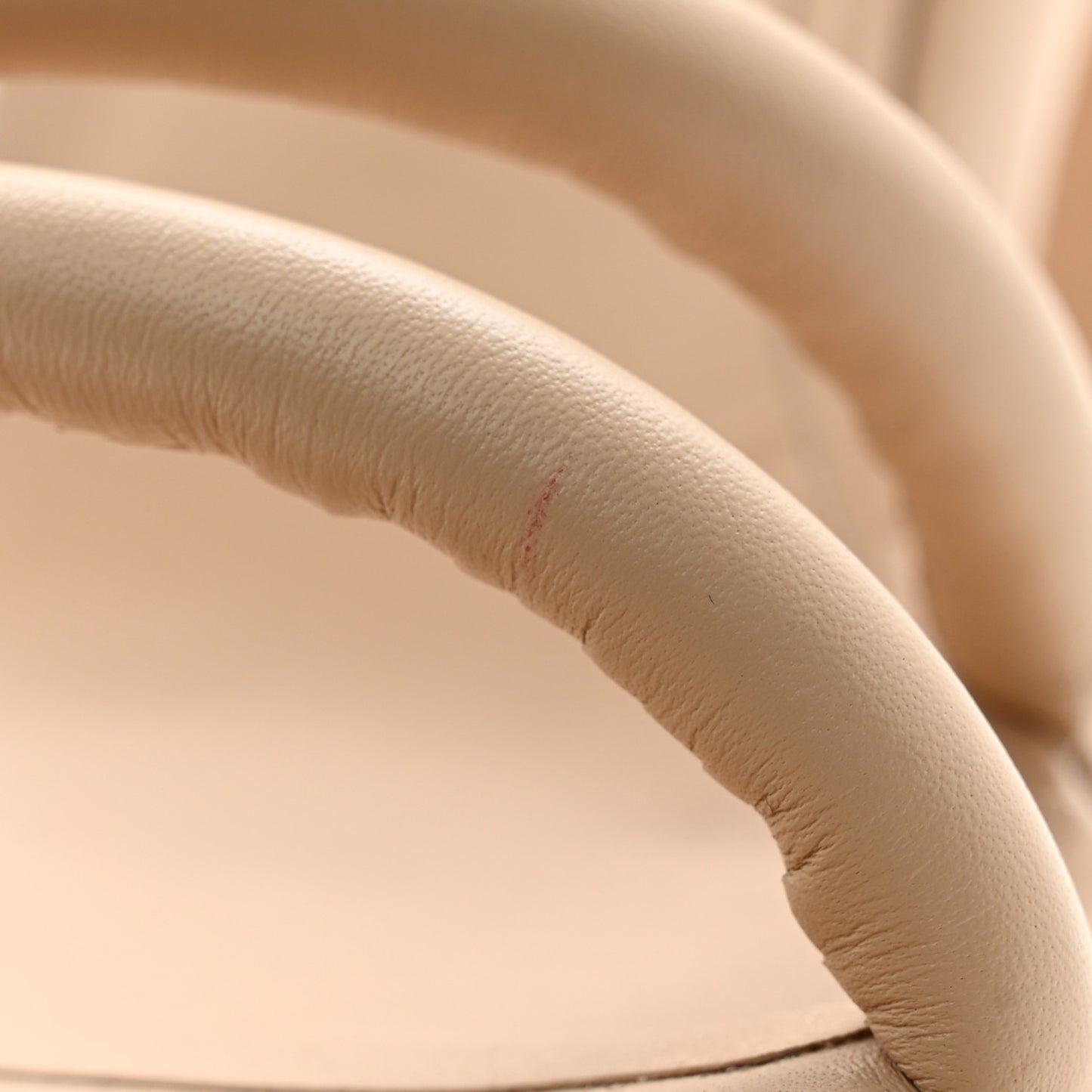 Nappa Baguette Ankle Strap 30/110mm Platform Sandals 39.5 Buff