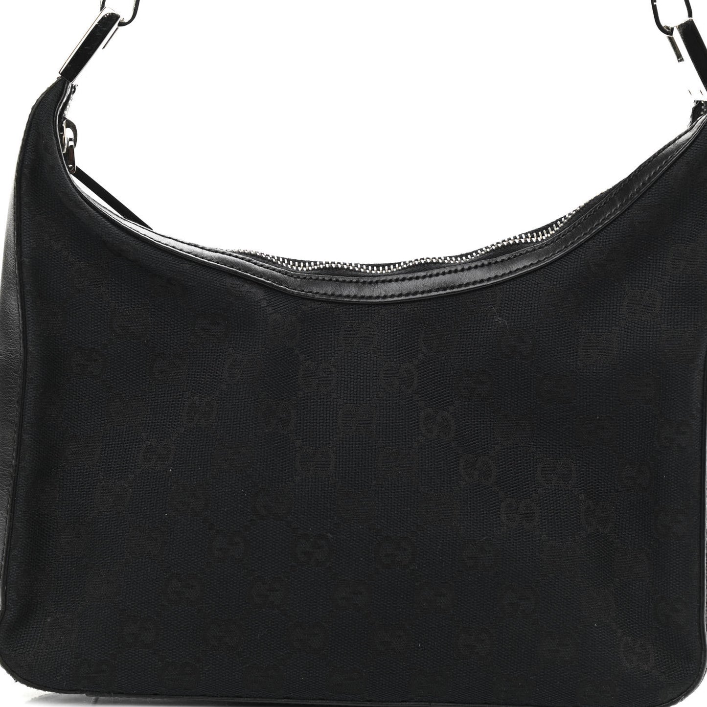Monogram GG Small Clasp Hobo Black