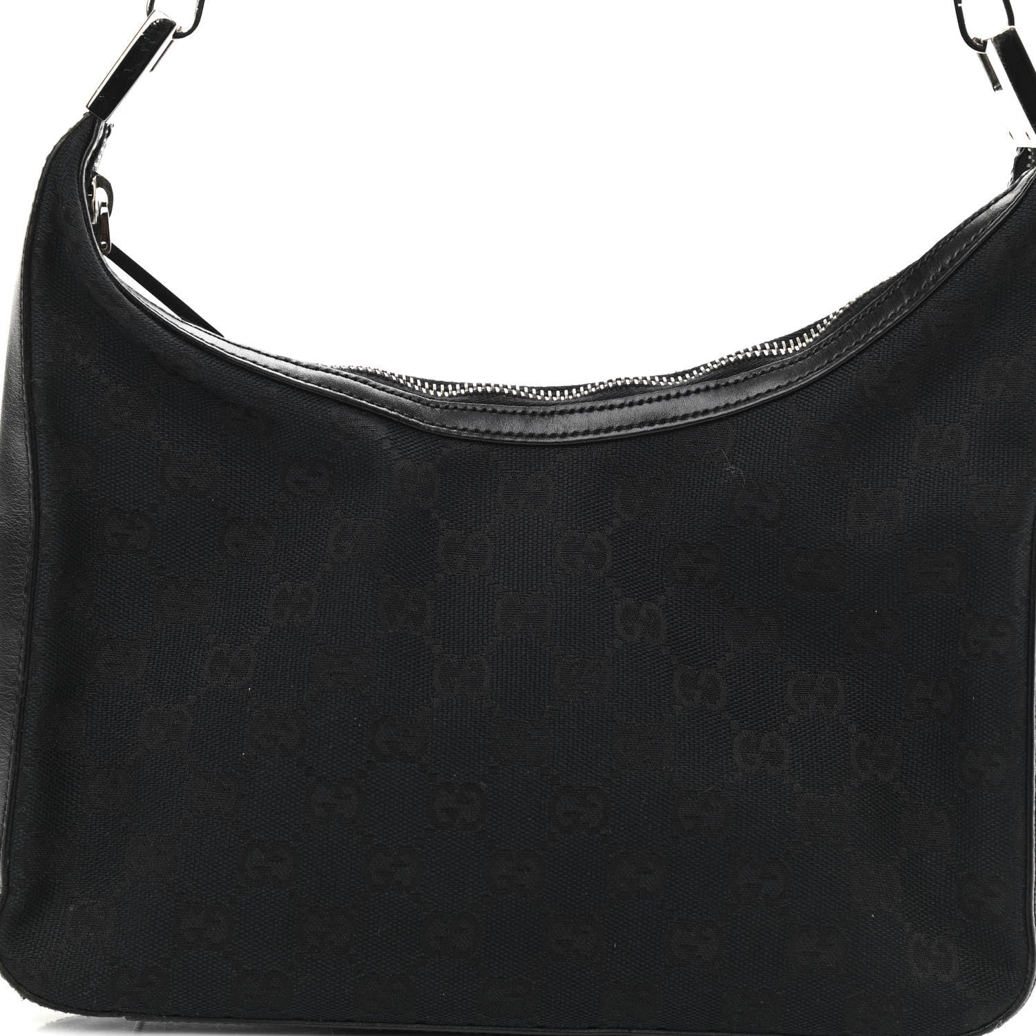 Gucci Monogram GG Small Clasp Hobo Black 8 of 10