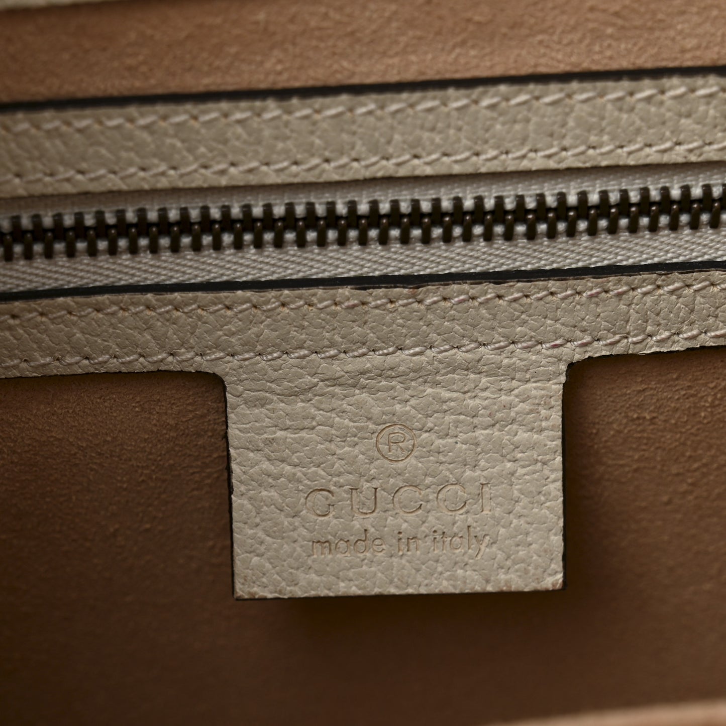 GG Supreme Monogram Small Queen Margaret Top Handle Bag White