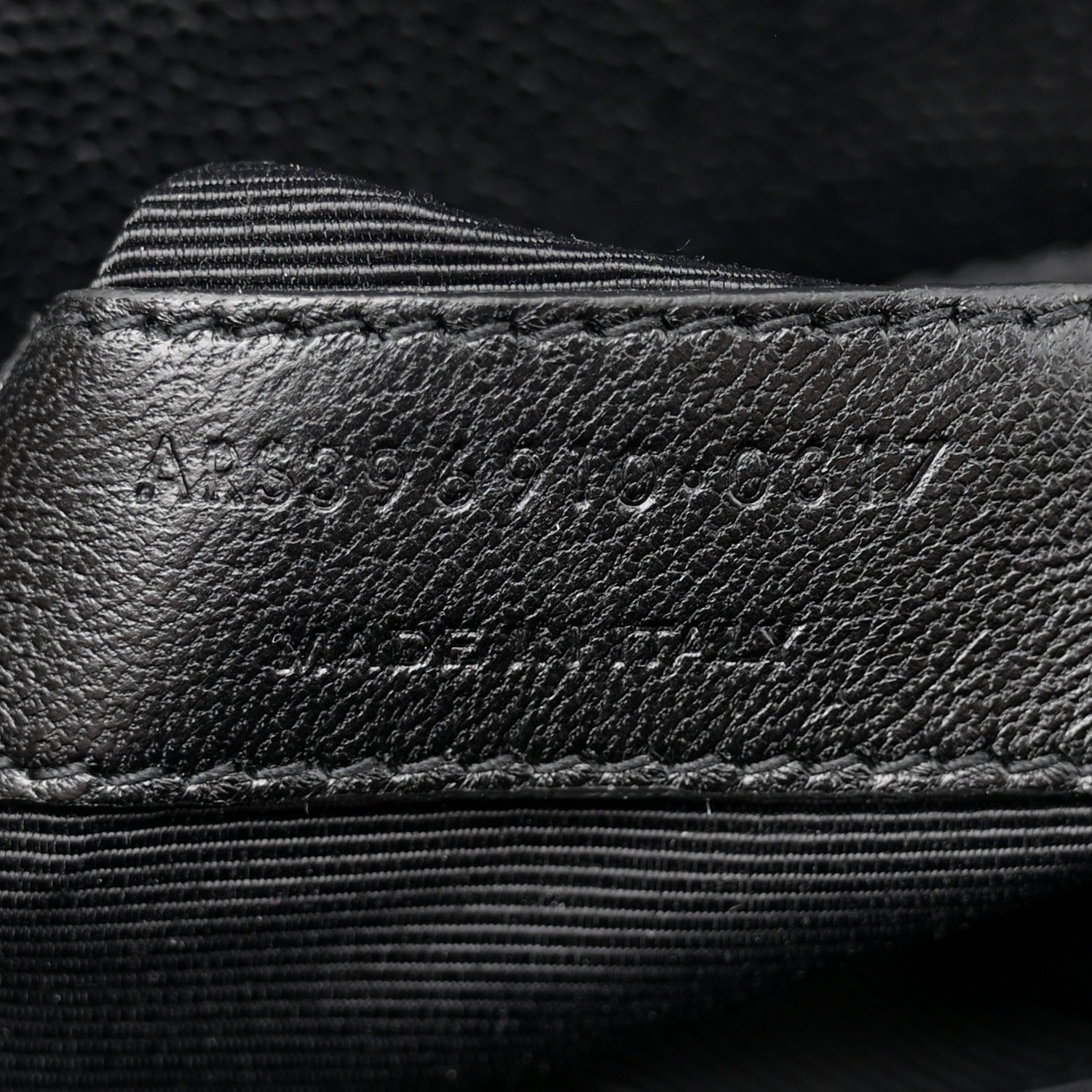 Saint Laurent Grain De Poudre Matelasse Chevron Large Monogram Satchel Black 7 of 11