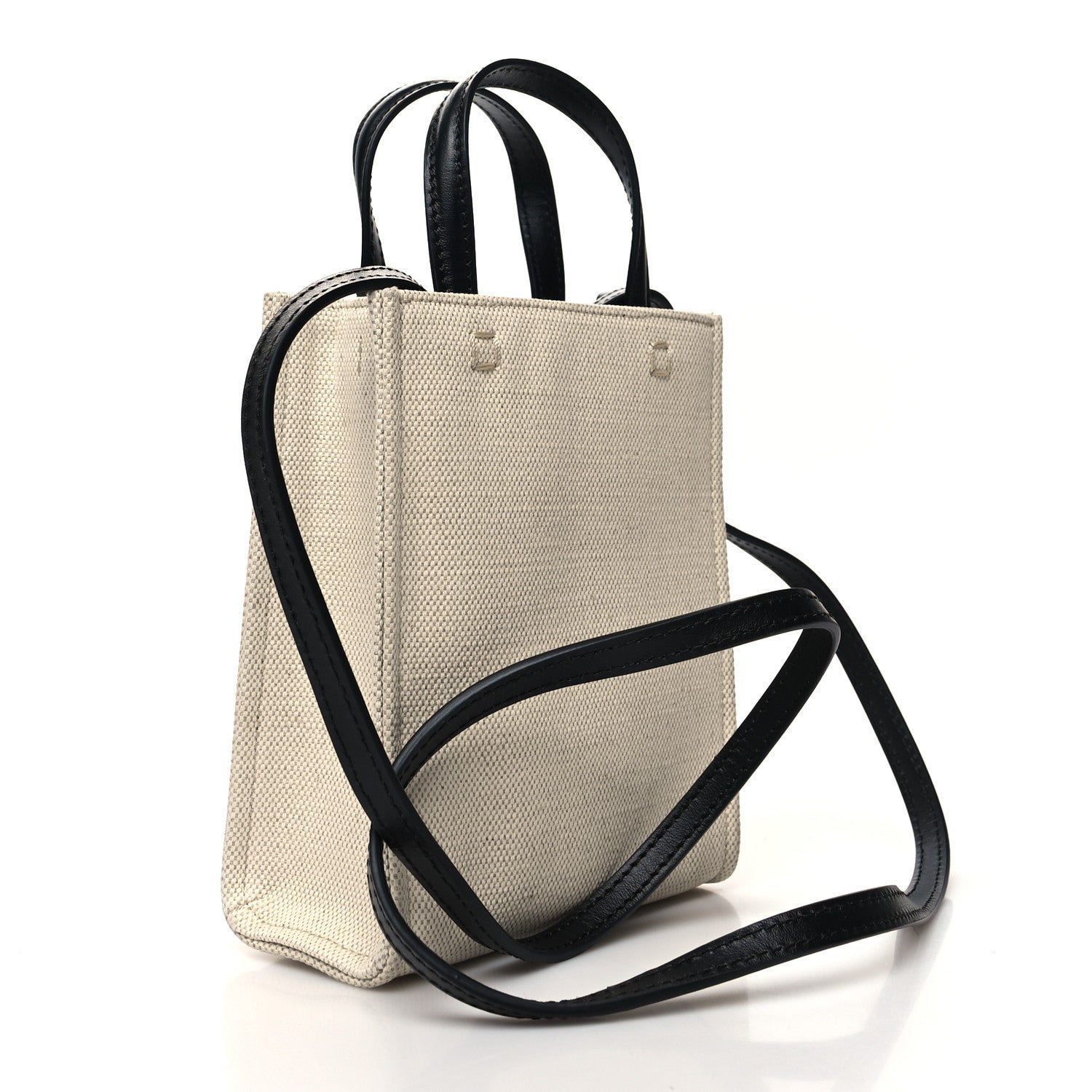 Givenchy Canvas Mini Bond Shopper Tote Beige Black 3 of 10