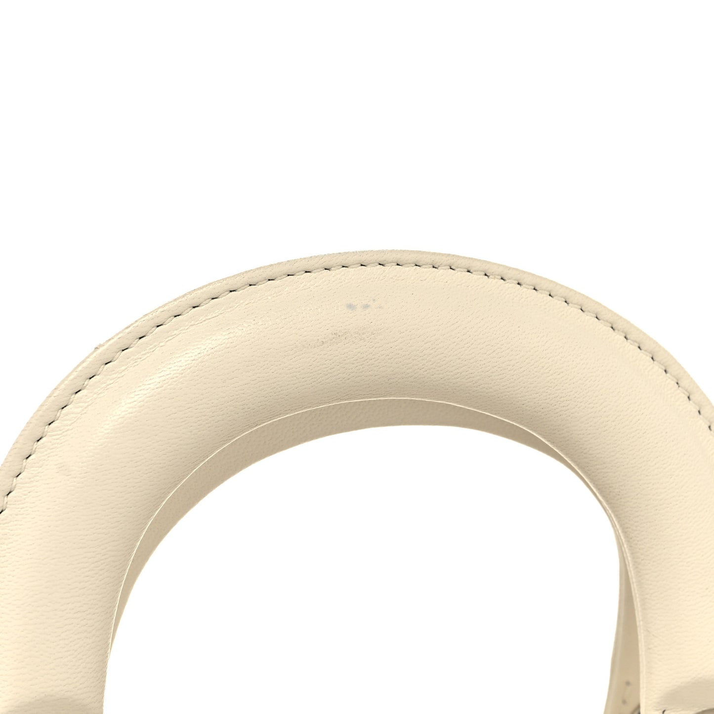 Satin Beaded Floral Embroidered Mini Lady Dior White Multicolor