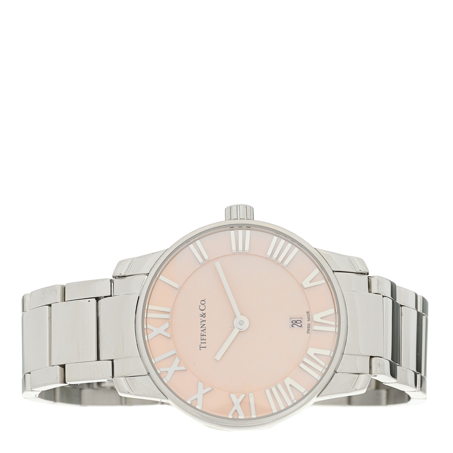 Stainless Steel 29mm Atlas 2-Hand Quartz Watch Pink