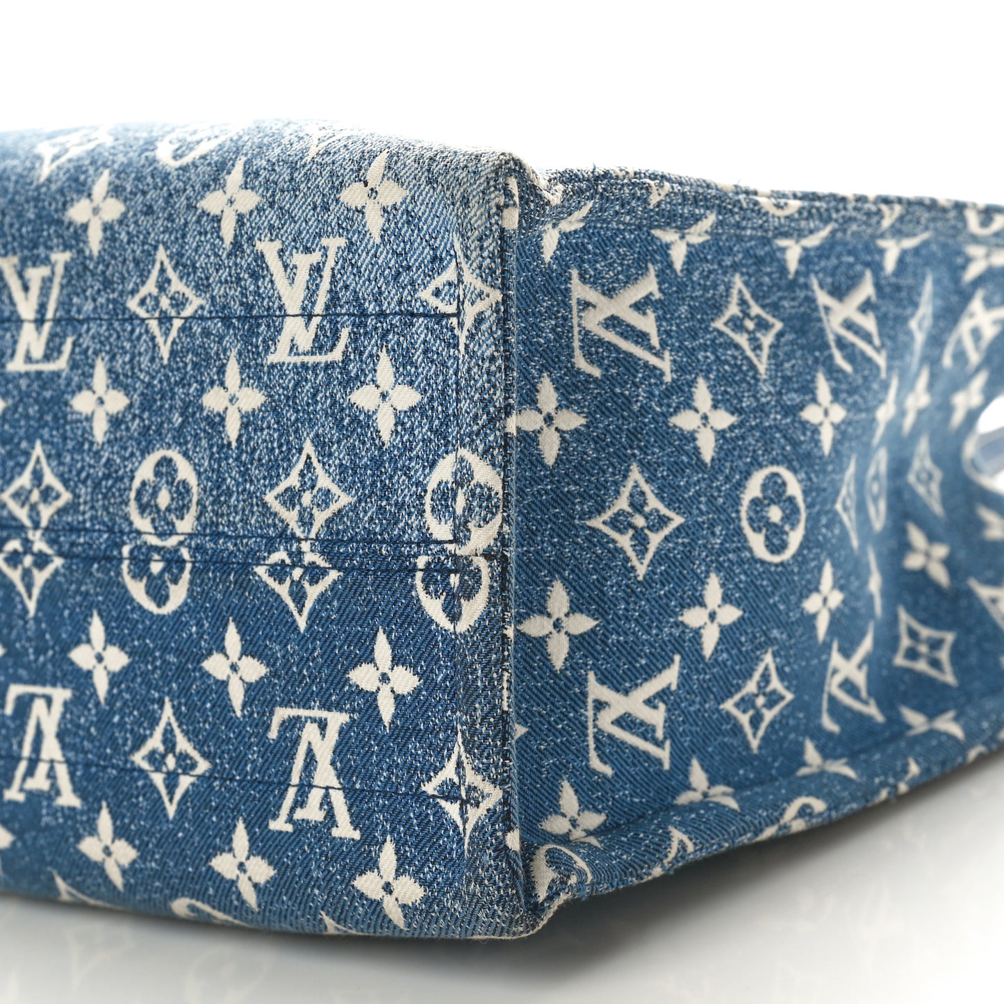 Monogram Jacquard Denim Onthego MM Bleu