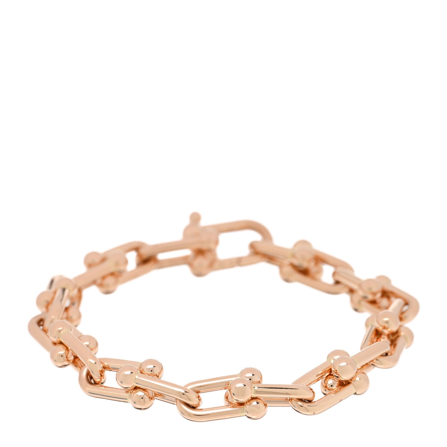 ティファニー Tiffany 18K Rose Gold Medium HardWear Link Bracelet 1851087