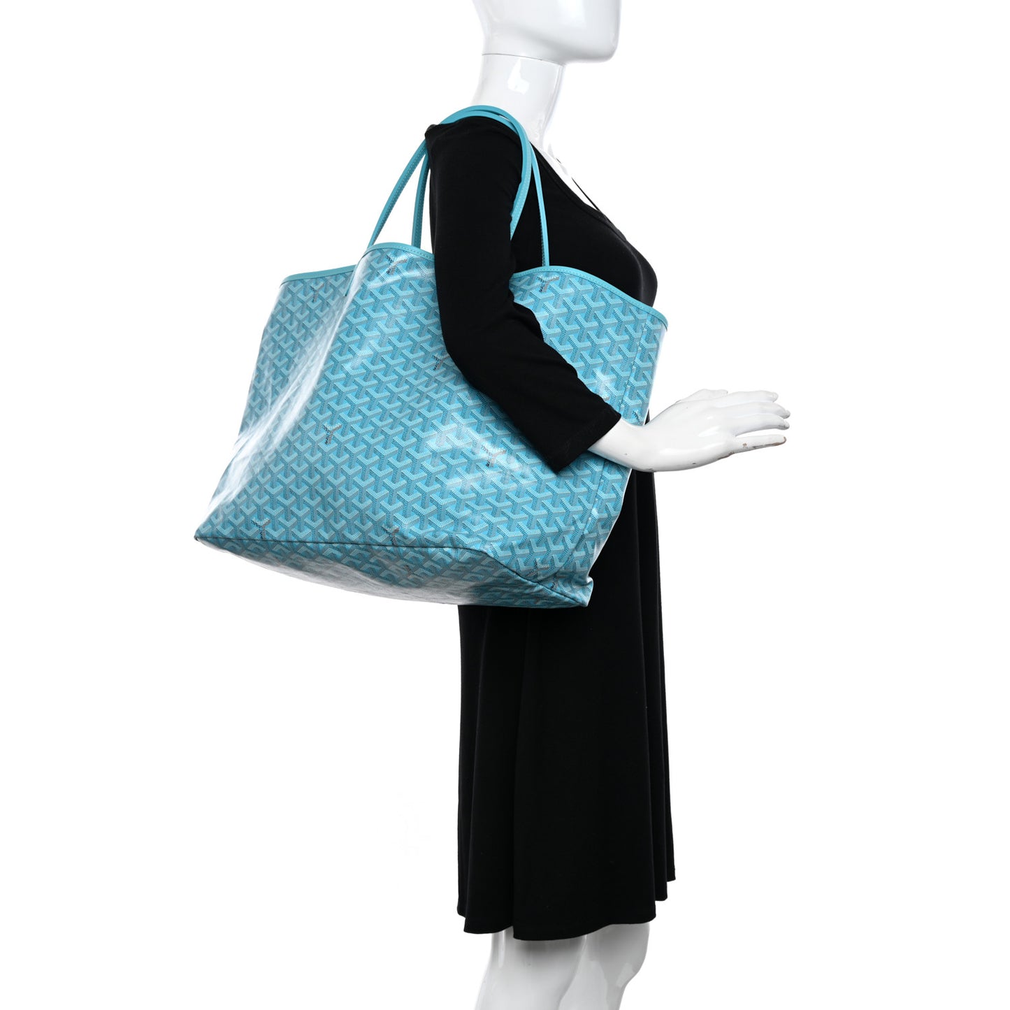 Goyardine Saint Louis GM Balise Beach Towel Set Turquoise