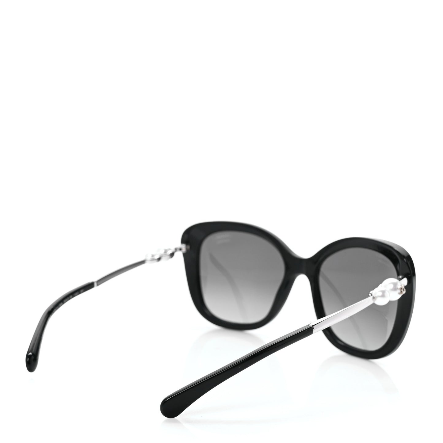 Acetate Polarized Butterfly Winter Pearl Sunglasses 5339-H Black
